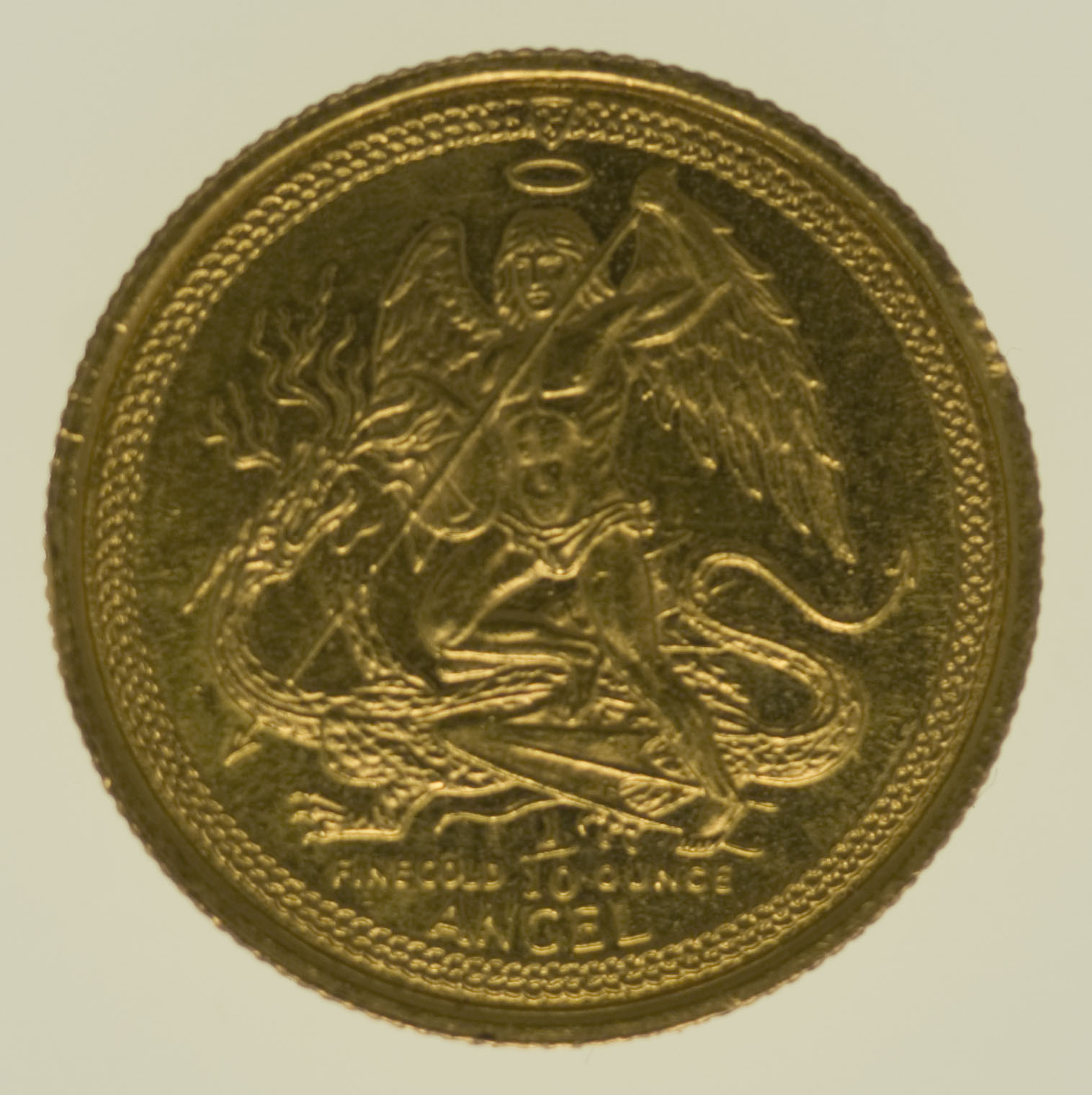 Isle of Man Elisabeth II. 1/10 OZ 1987 Angel