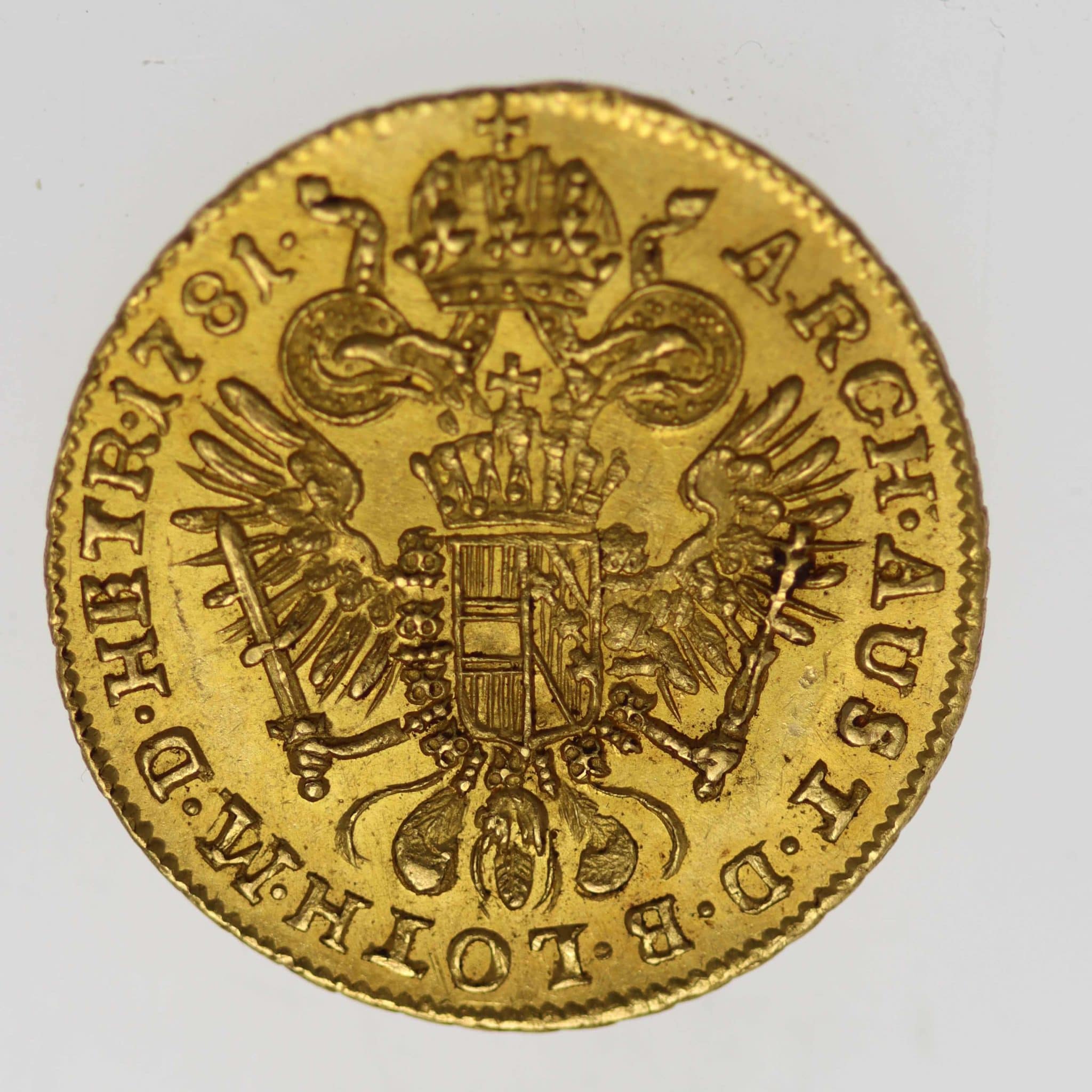Ungarn Josef II. Dukat 1781 E
