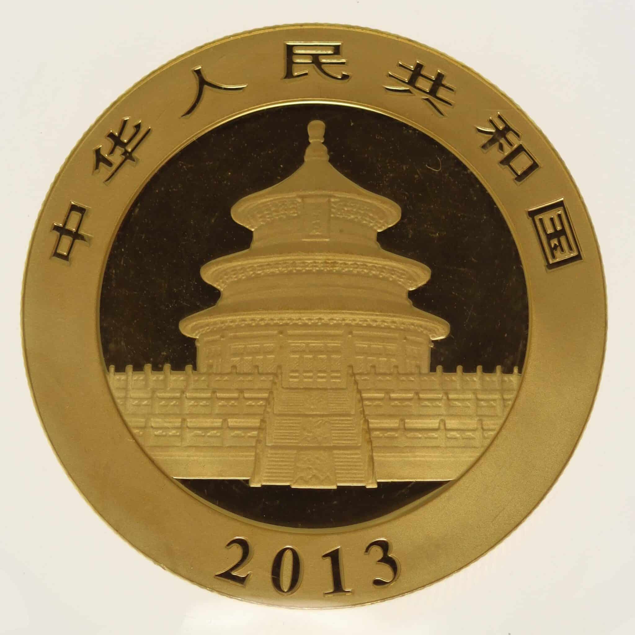China Panda 500 Yuan 2013 1 Unze