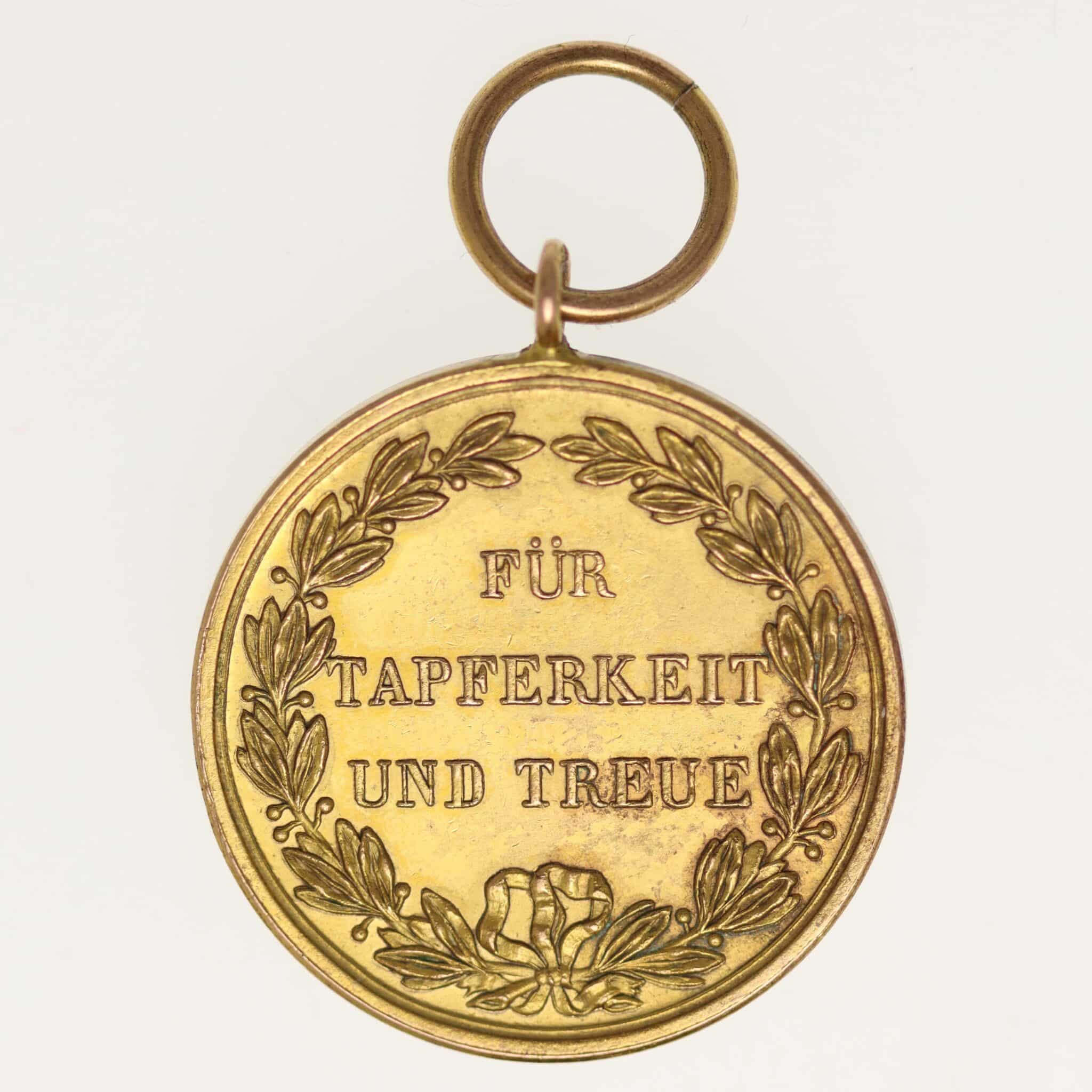 Württemberg Wilhelm II. Goldmedaille o.J.