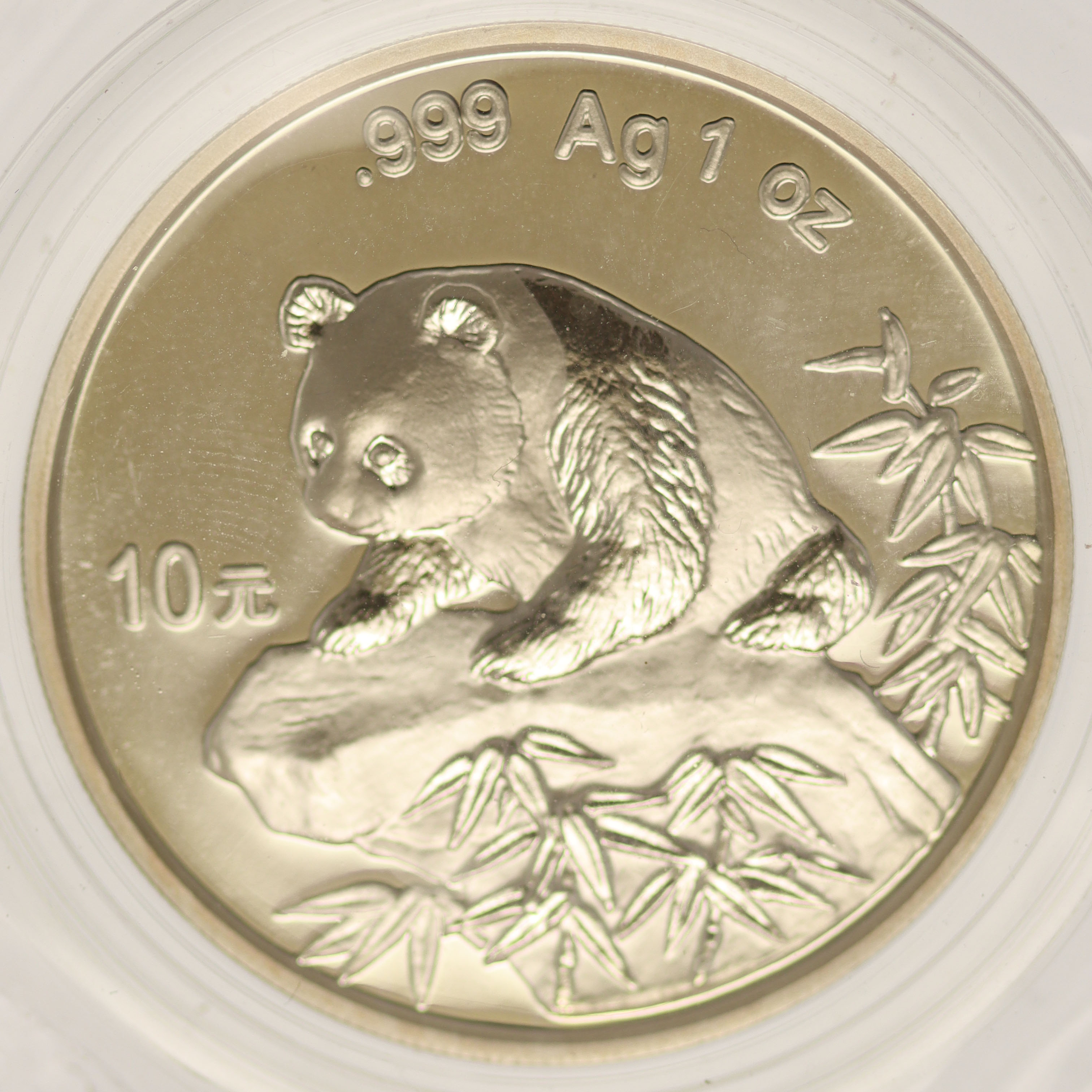 China Panda 10 Yuan 1999 1 Unze
