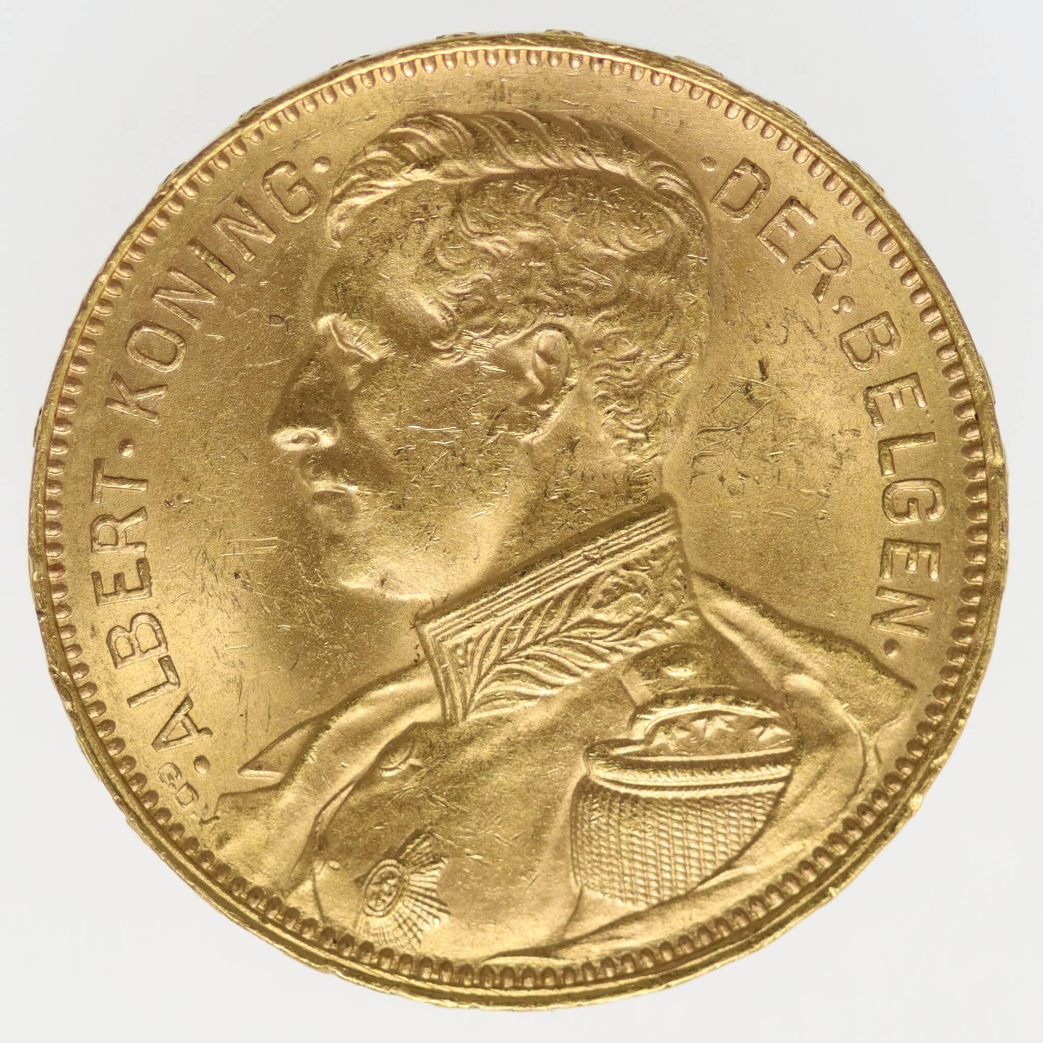 Belgien Albert 20 Francs 1914