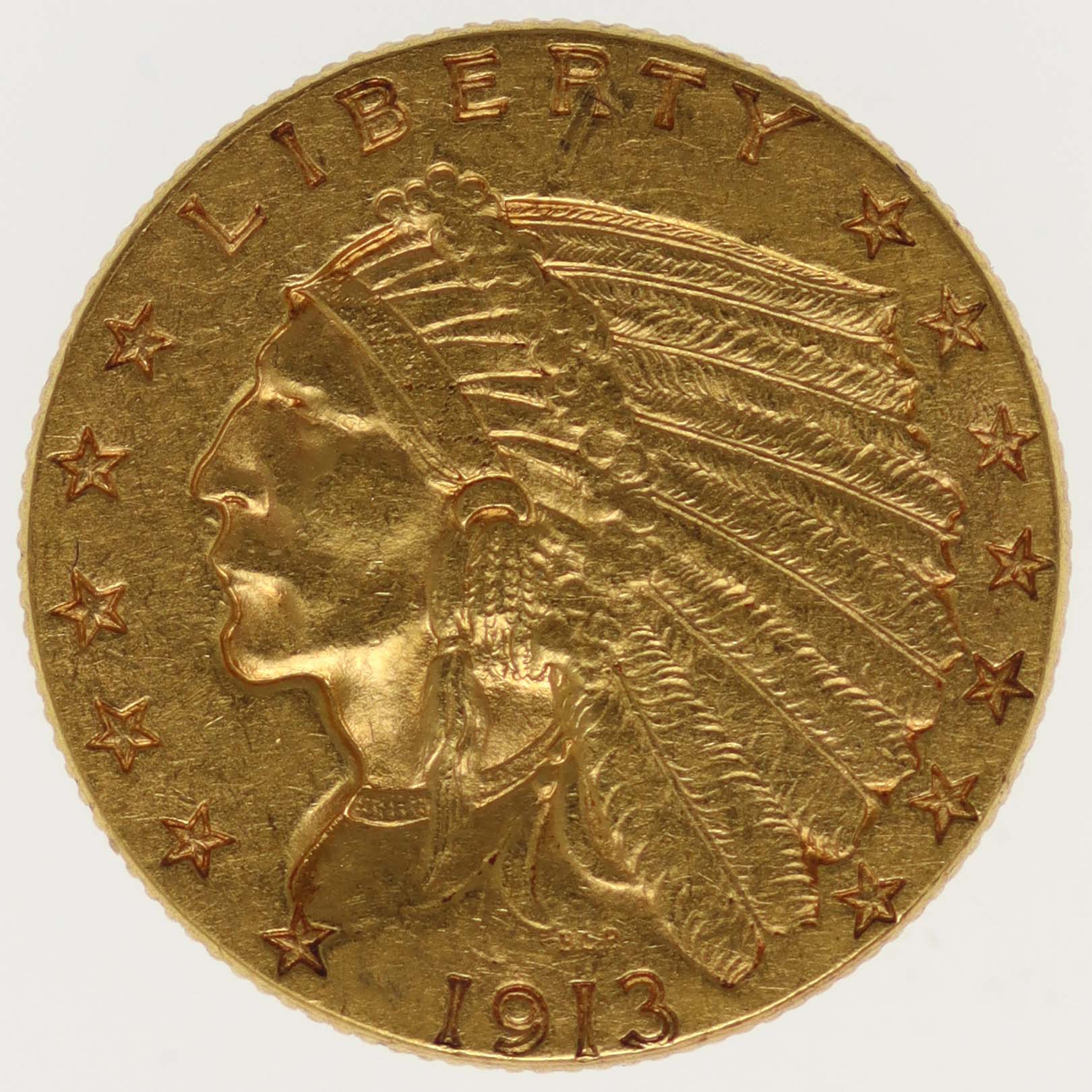 USA 2,5 Dollars 1913 Indianer