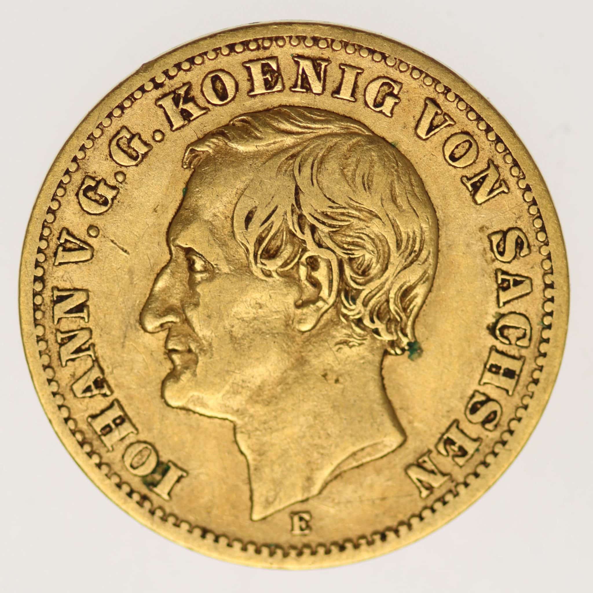 Sachsen Johann 10 Mark 1872