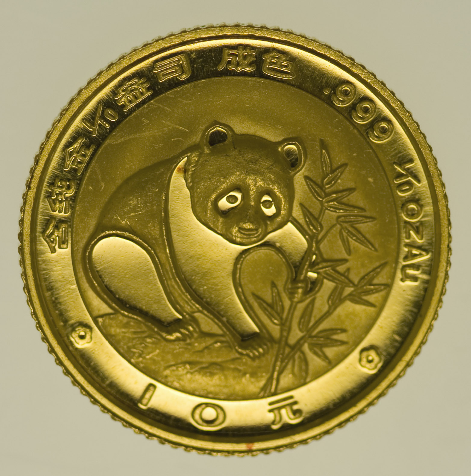 China Panda 10 Yuan 1988 1/10 Unze