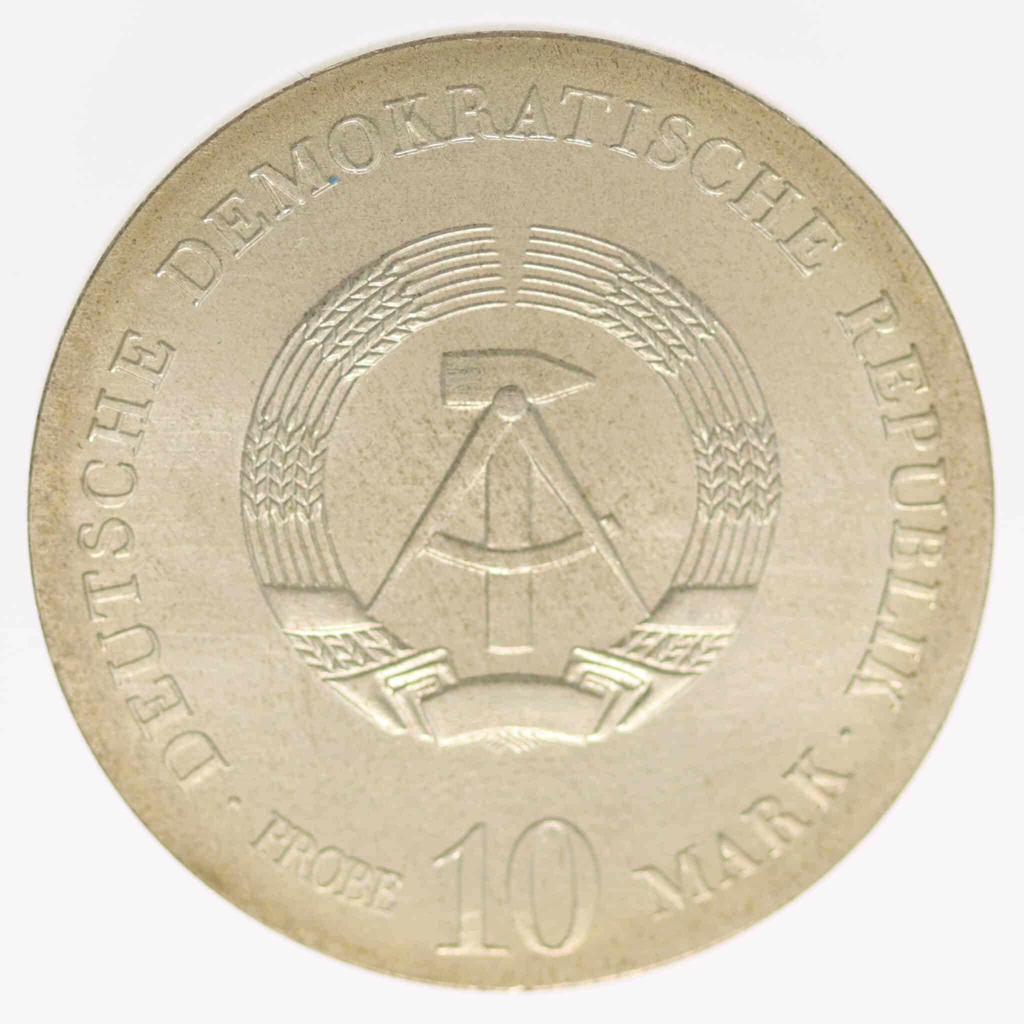 DDR 10 Mark o.J. Probe Otto von Guericke