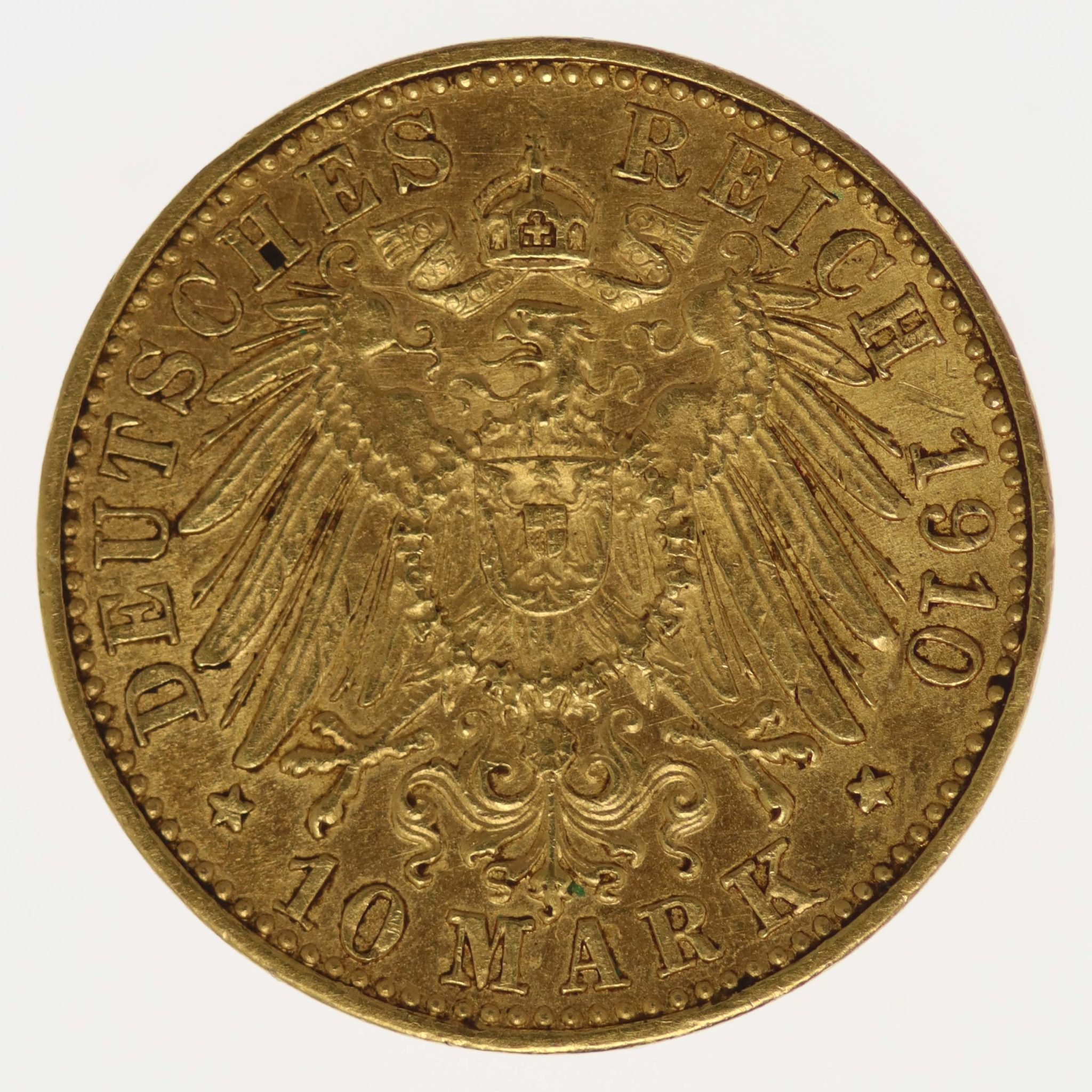 Baden Friedrich II. 10 Mark 1910