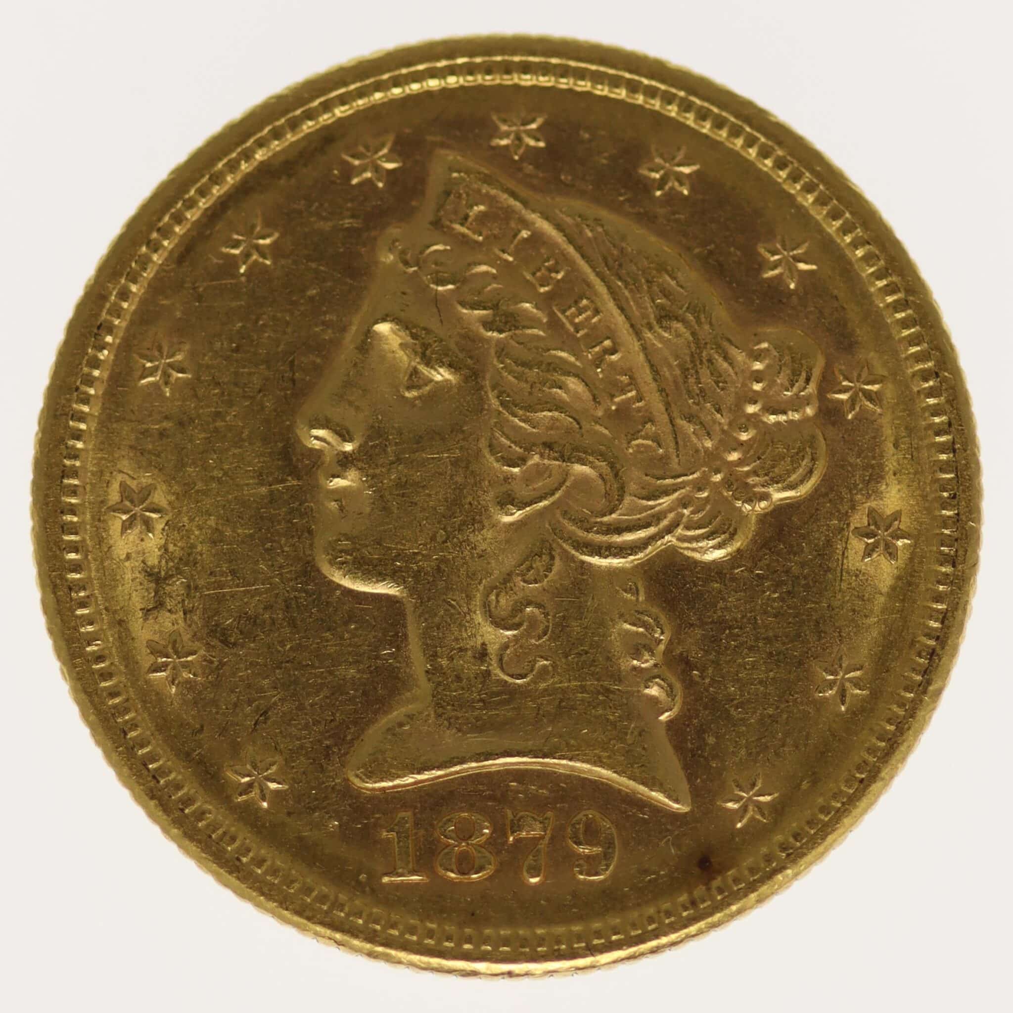 USA 5 Dollars 1879 S Liberty / Kopf