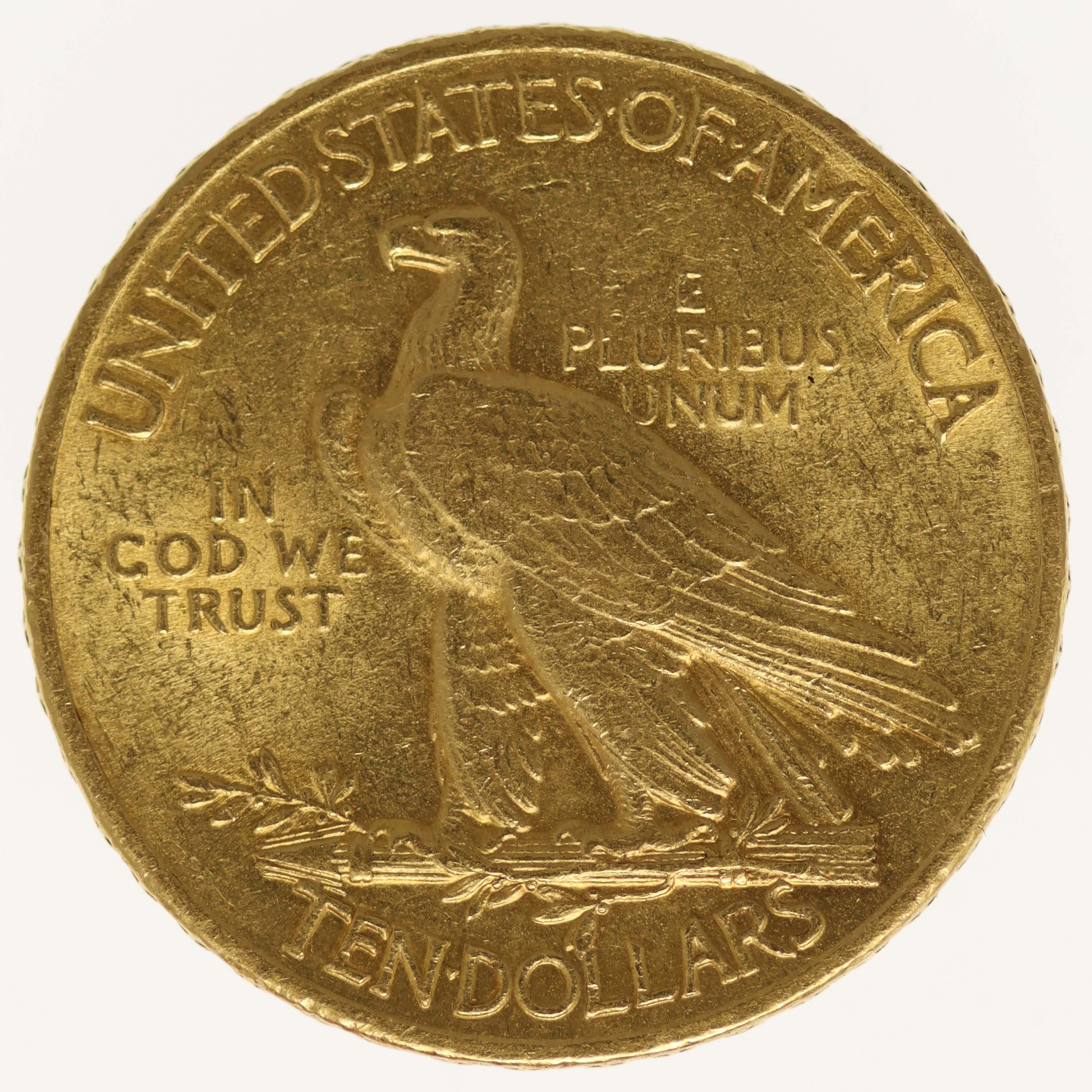 USA 10 Dollars 1908 Indianer