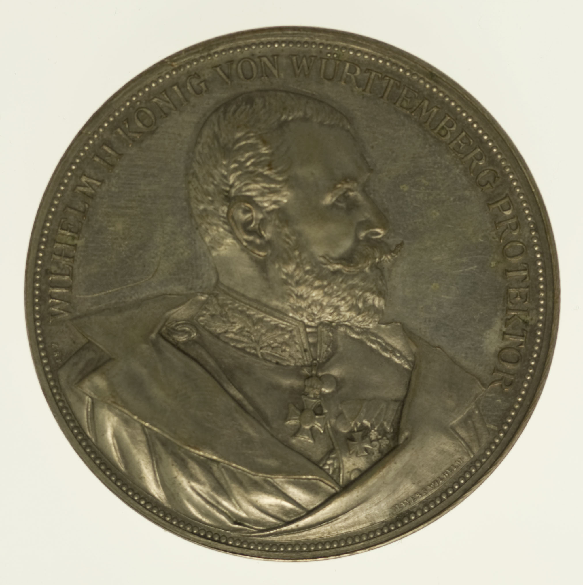 Württemberg Wilhelm II. Silbermedaille o.J.