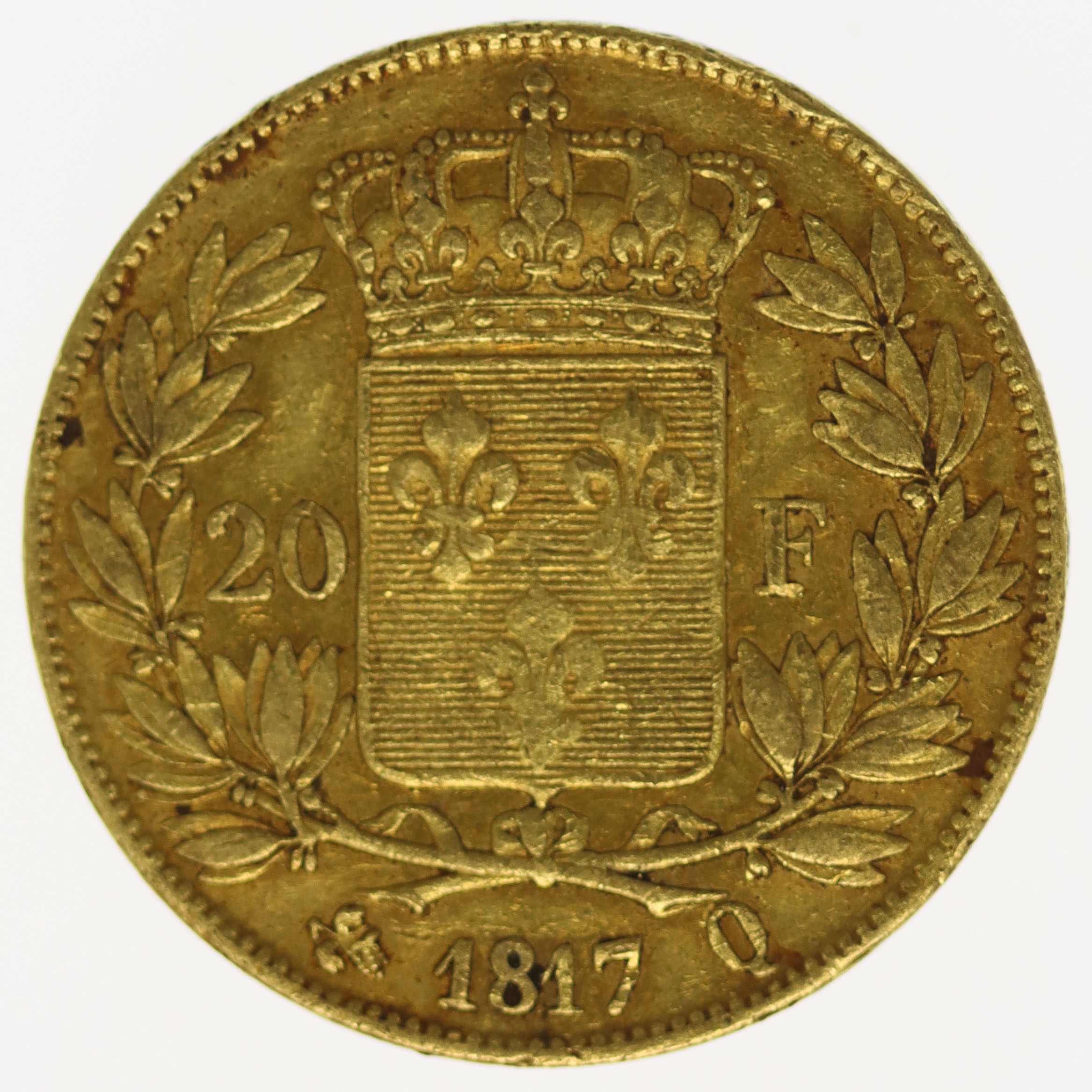 Frankreich Louis XVIII. 20 Francs 1817 Q