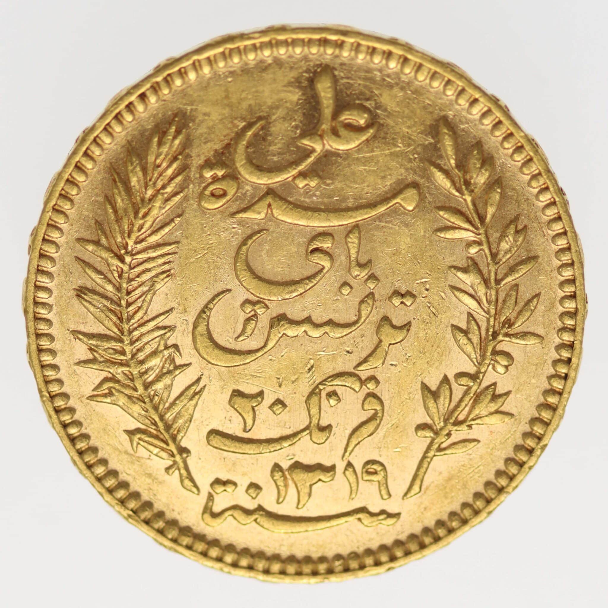 Tunesien Ali Bey 20 Francs 1901