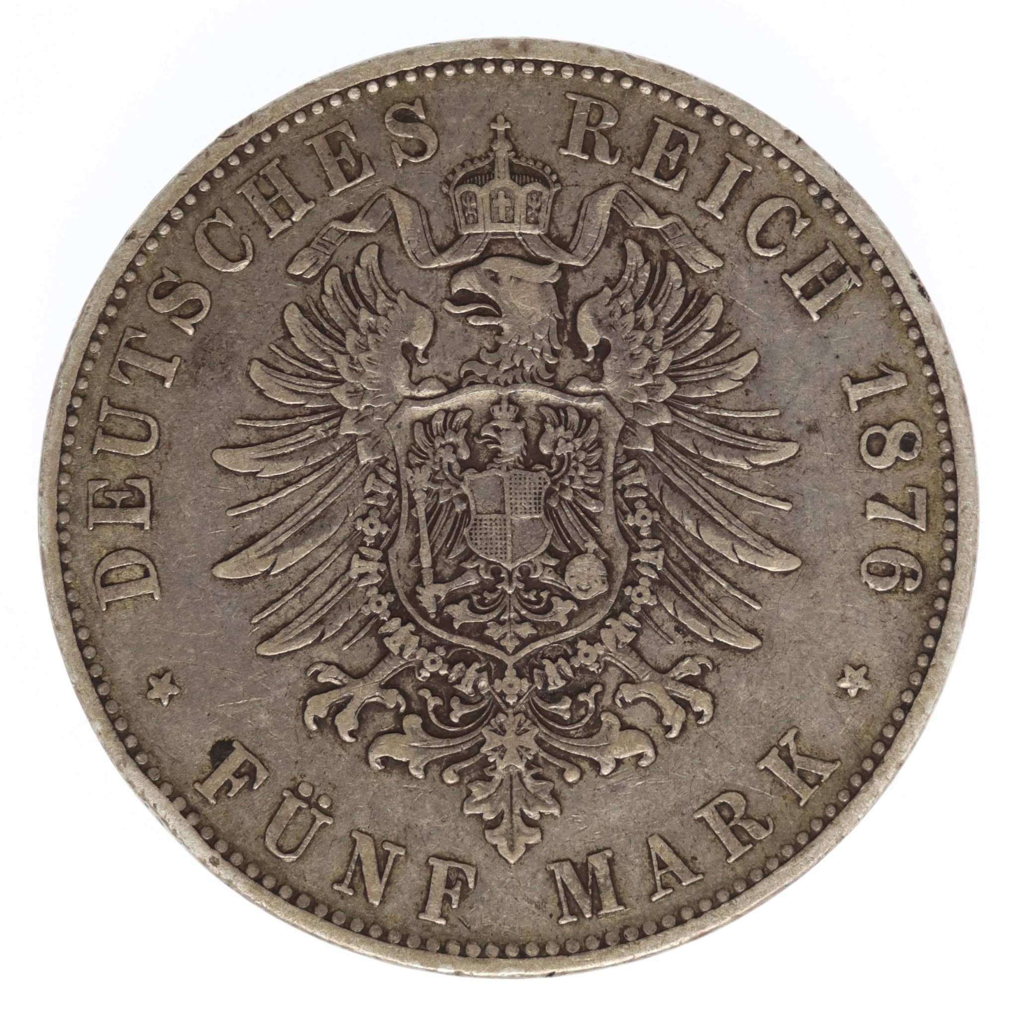 Bayern Ludwig II. 5 Mark 1876