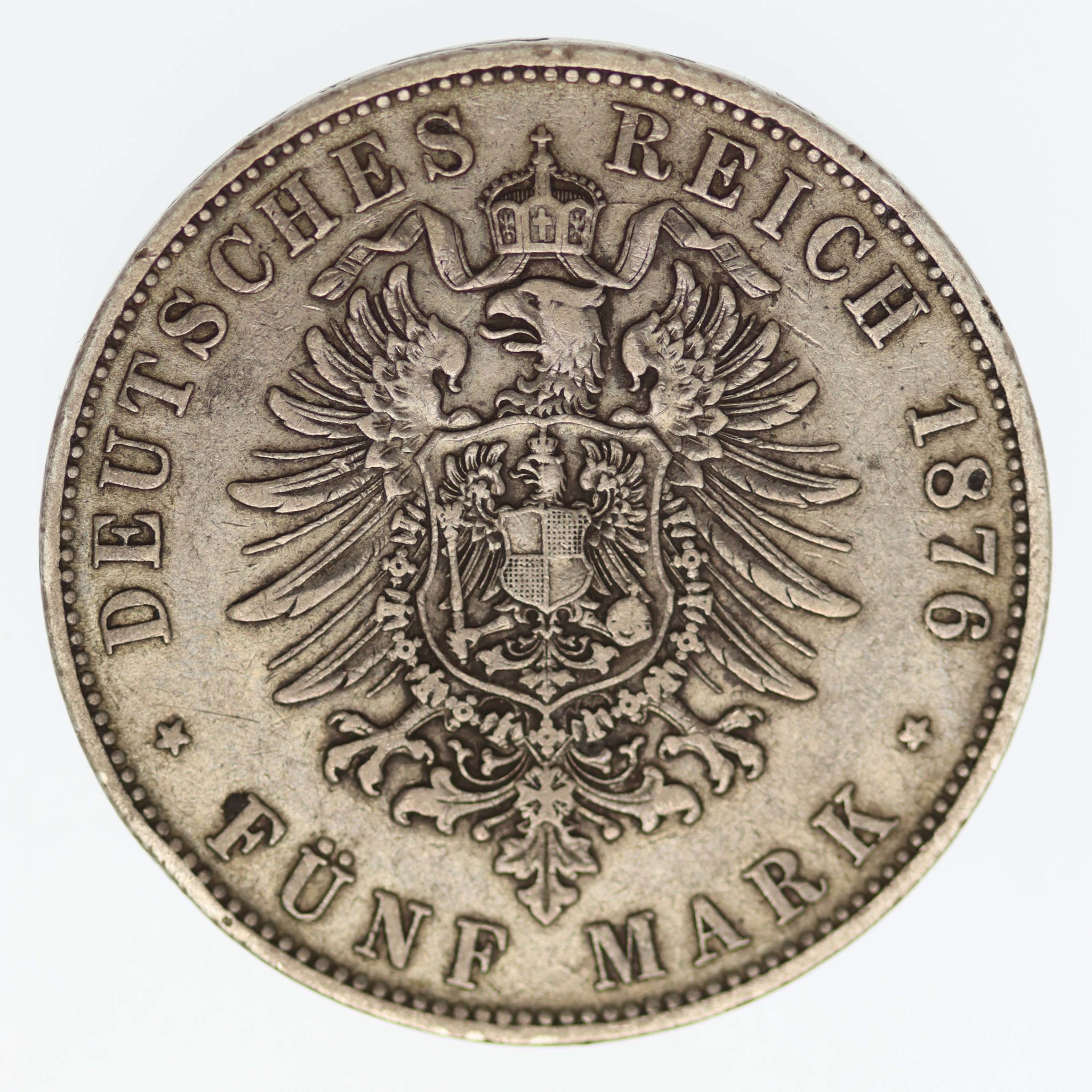 Bayern Ludwig II. 5 Mark 1876
