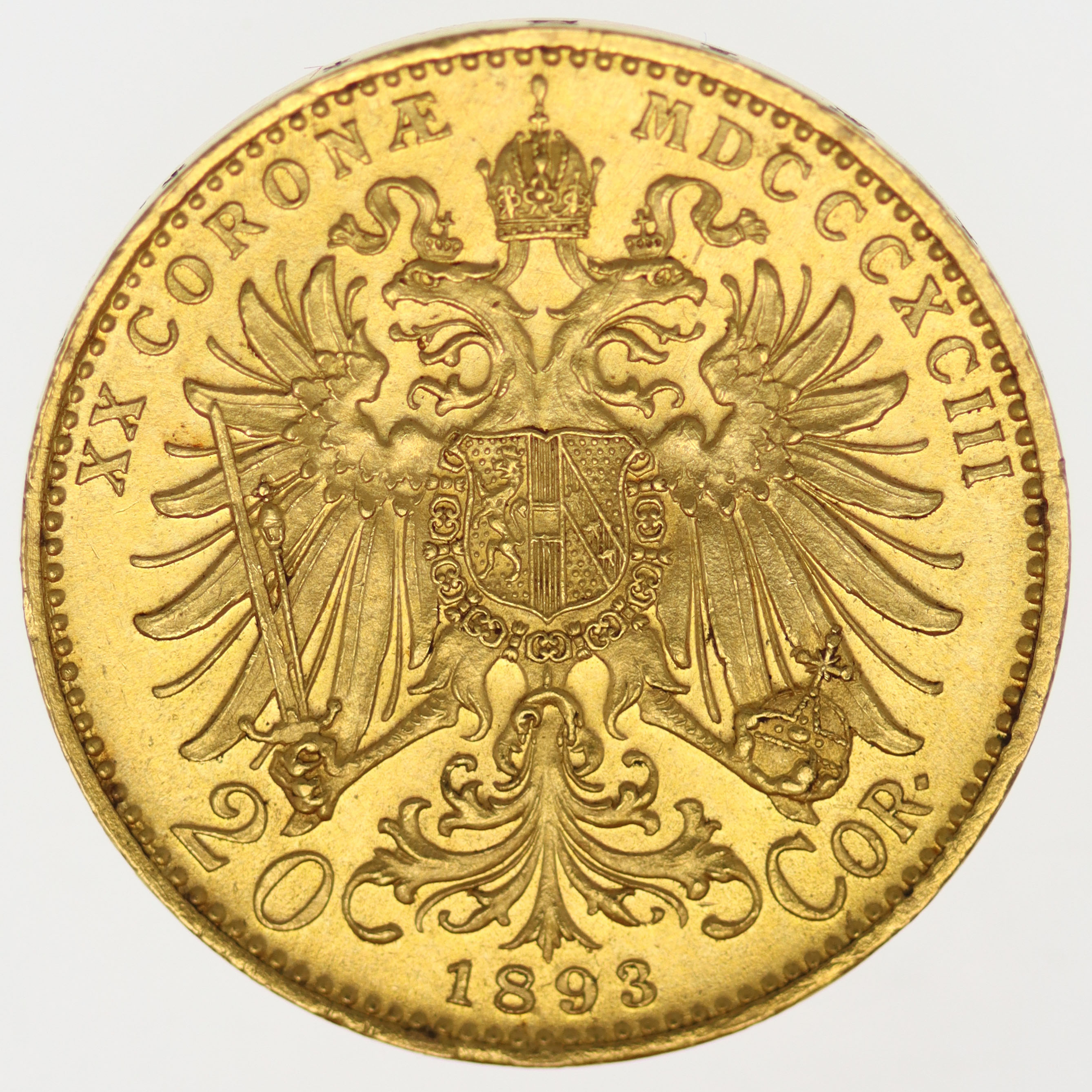 Österreich Kaiserreich Franz Joseph I. 20 Kronen 1893