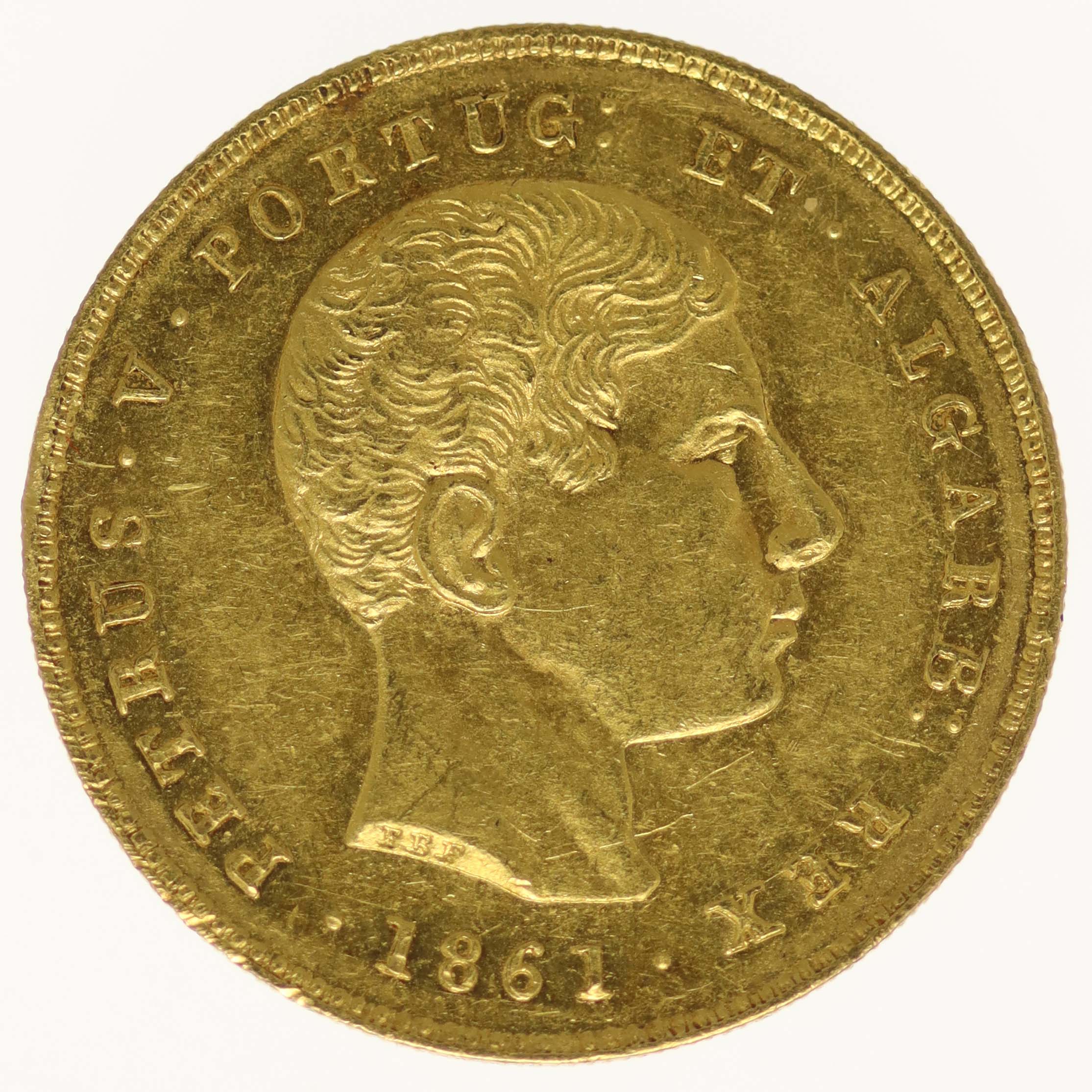 Portugal Peter V. 5000 Reis 1861