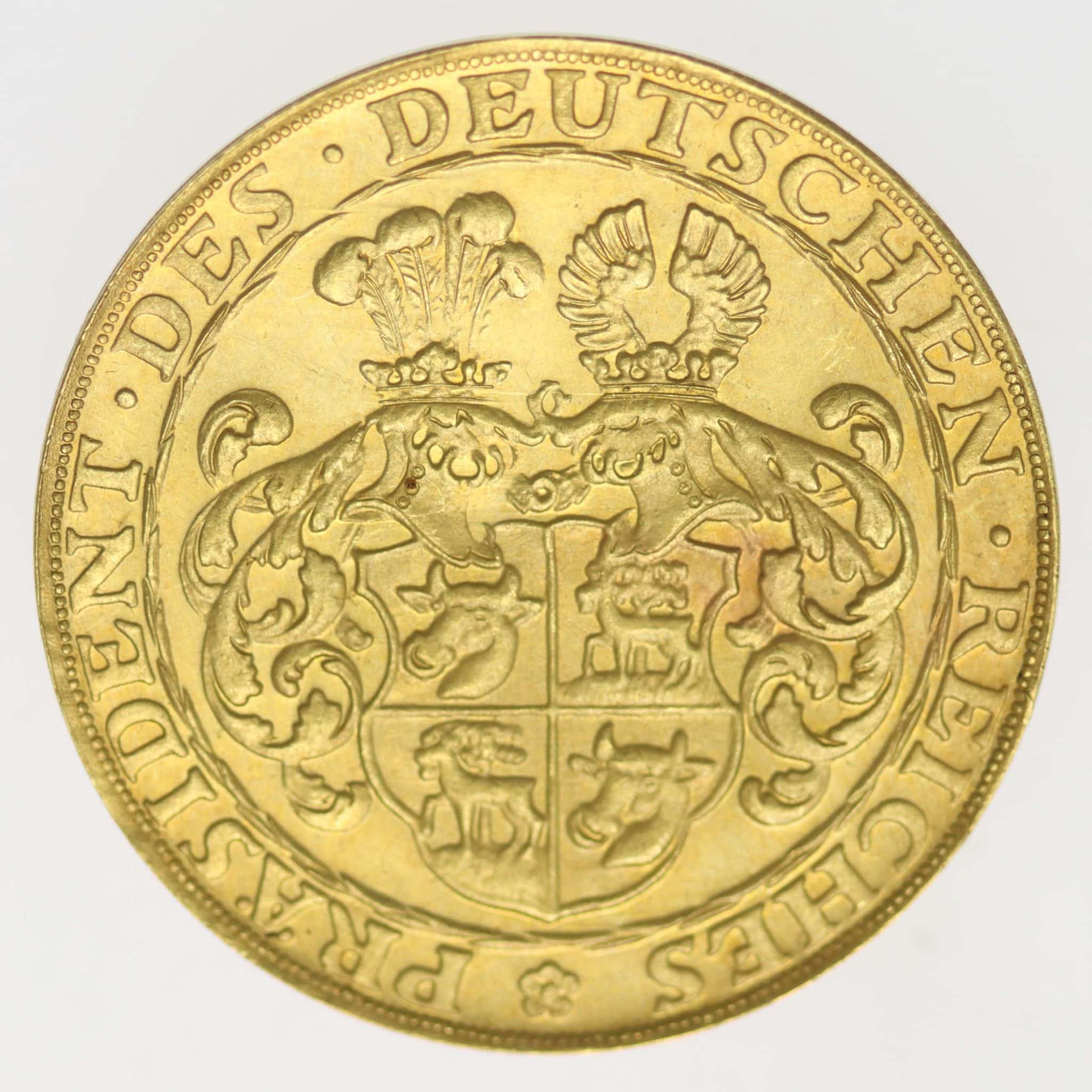 Weimarer Republik Goldmedaille 1928