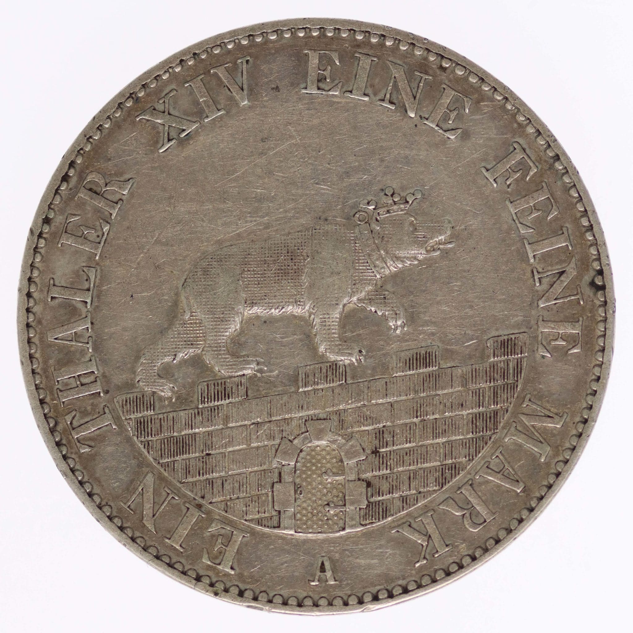 Anhalt Bernburg Alexander Carl Ausbeutetaler 1852