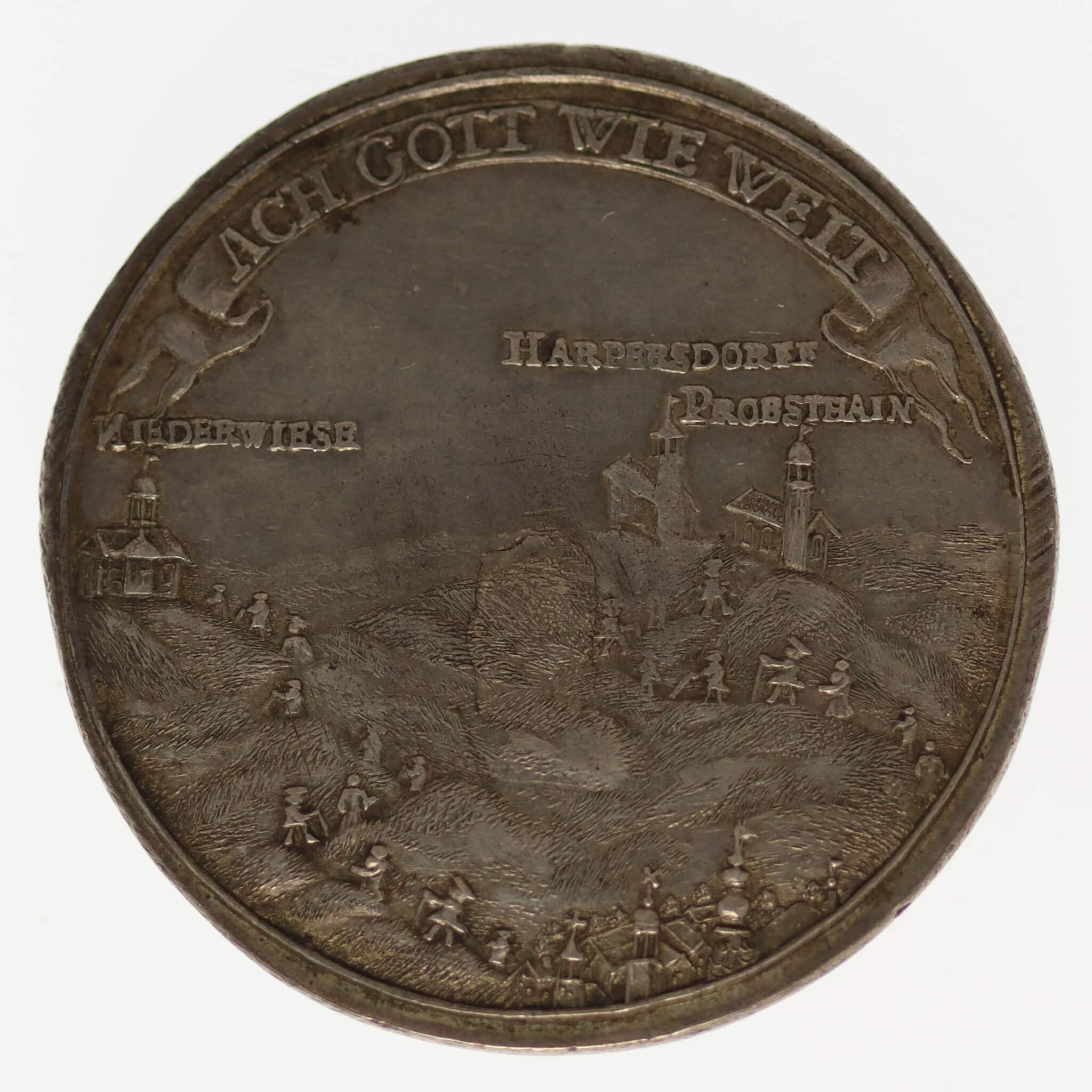 Silbermedaille Schlesien Hirschberg 1759