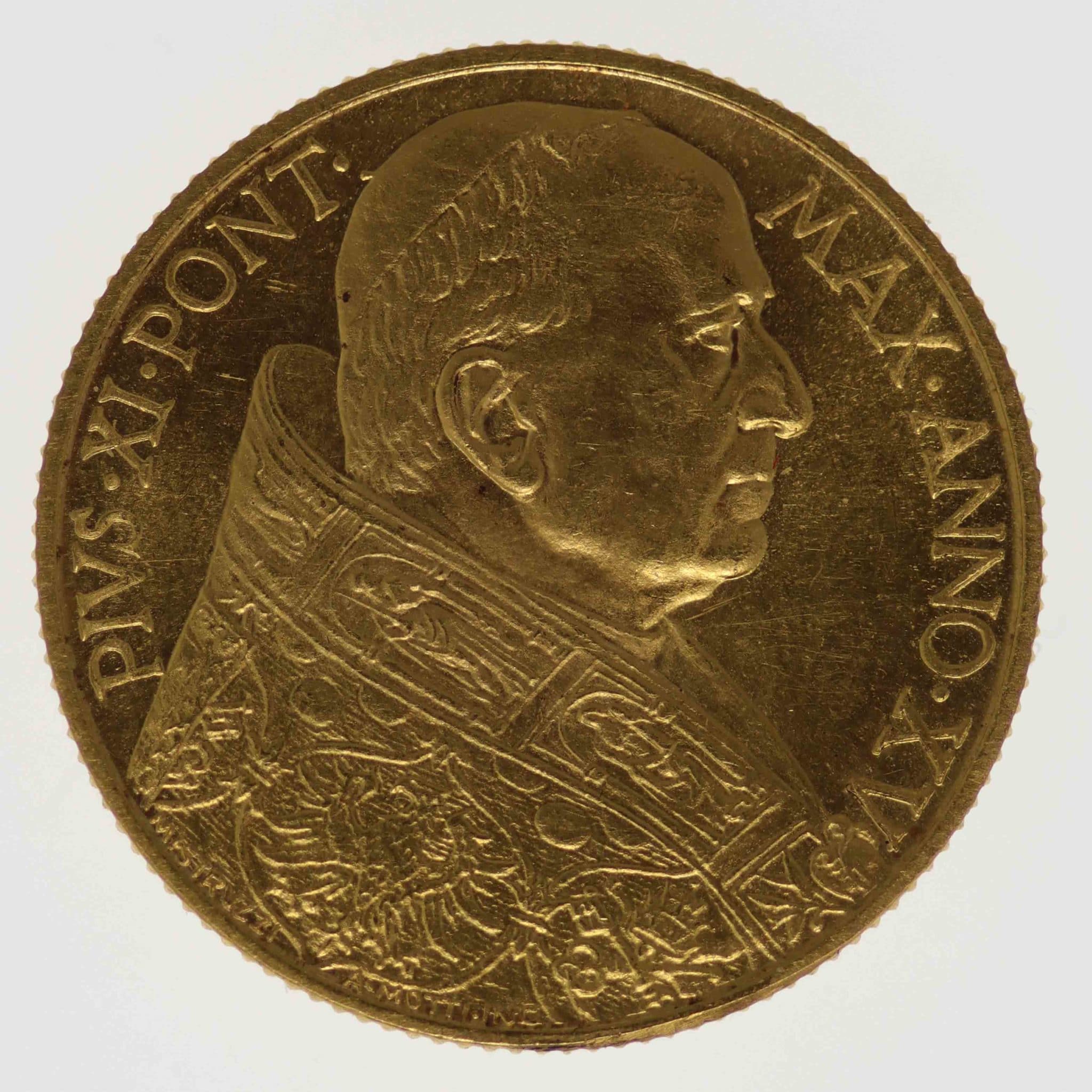 Vatikan Pius XI. Münzset 1936
