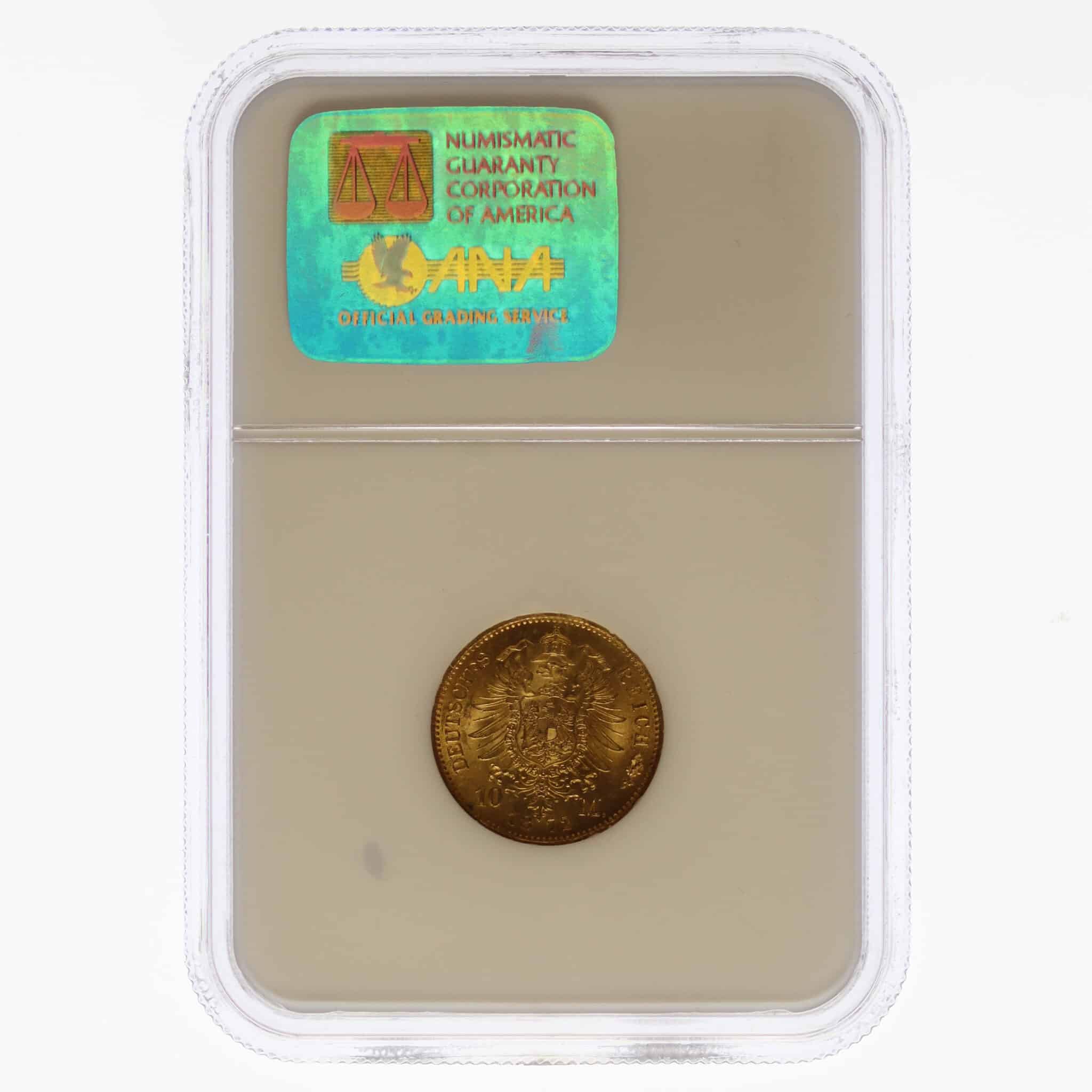 Preussen Wilhelm I. 10 Mark 1872 A