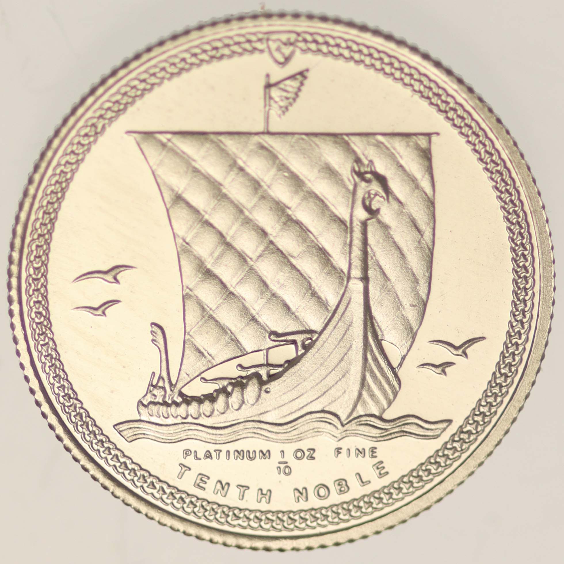 Großbritannien Isle of Man Elisabeth II. 1986 1/10 OZ Platin Noble