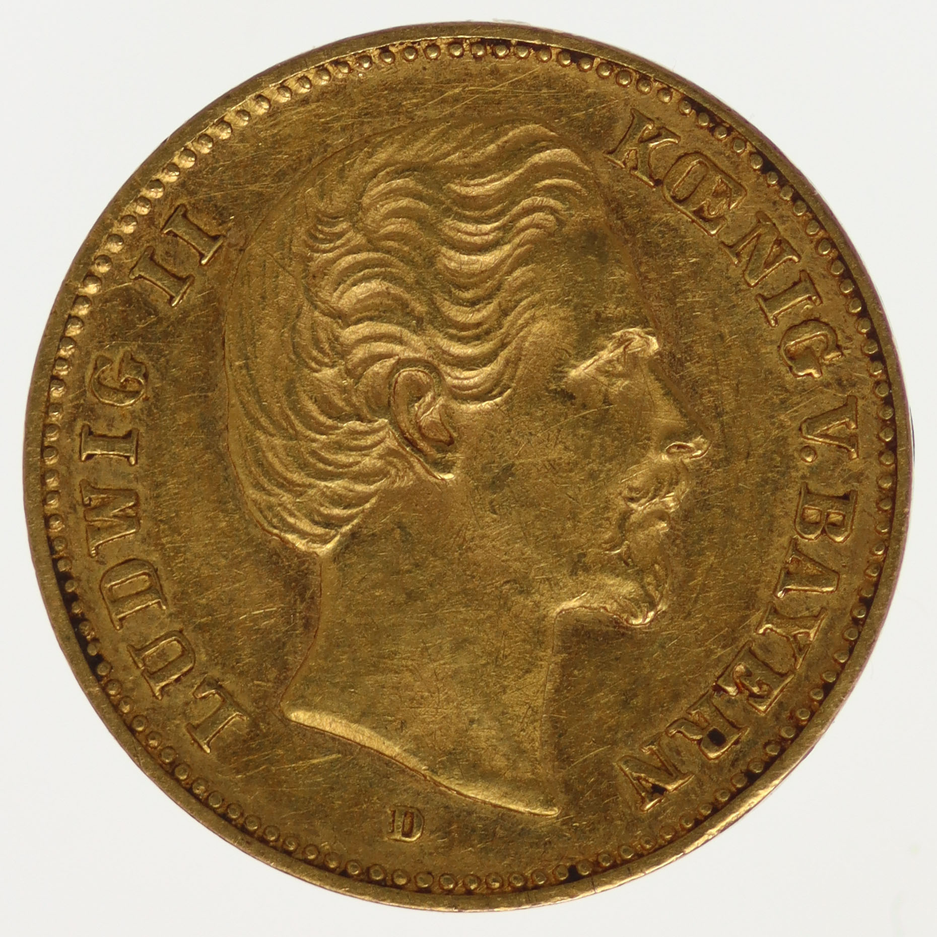 Bayern Ludwig II. 5 Mark 1877