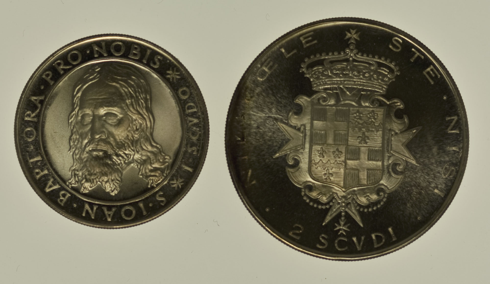 Malta Malteserorden Angelo de Mojana Scudo + 2 Scudi 1964