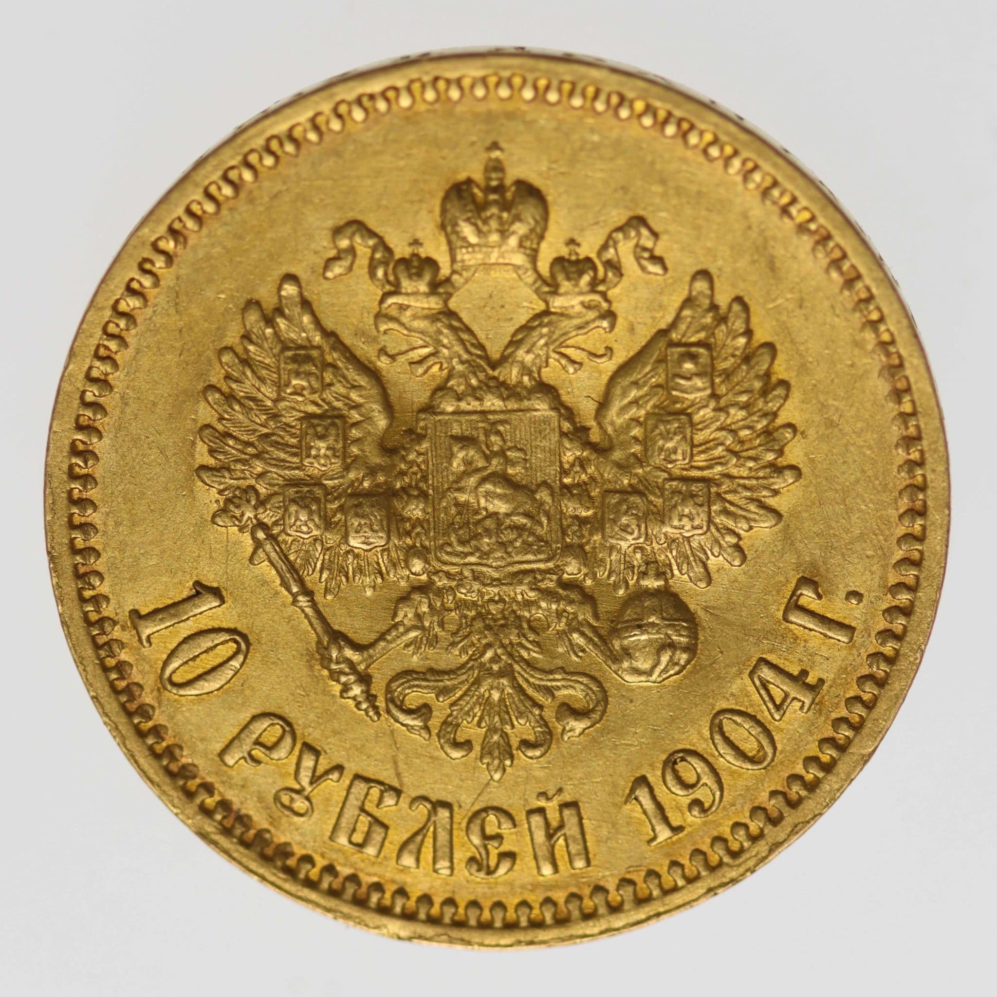 Russland Nikolaus II. 10 Rubel 1904