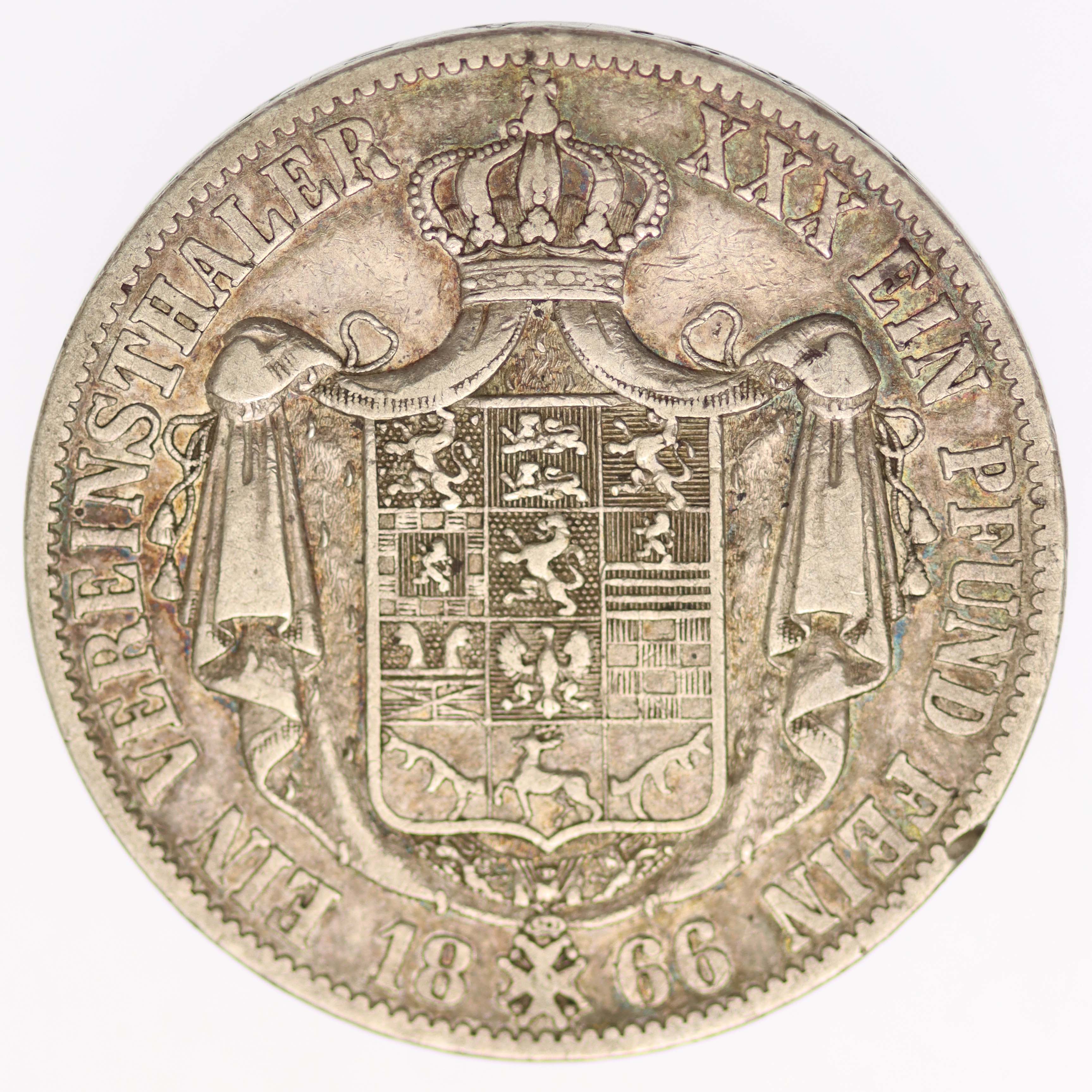 Braunschweig Lüneburg Wilhelm Vereinstaler 1866