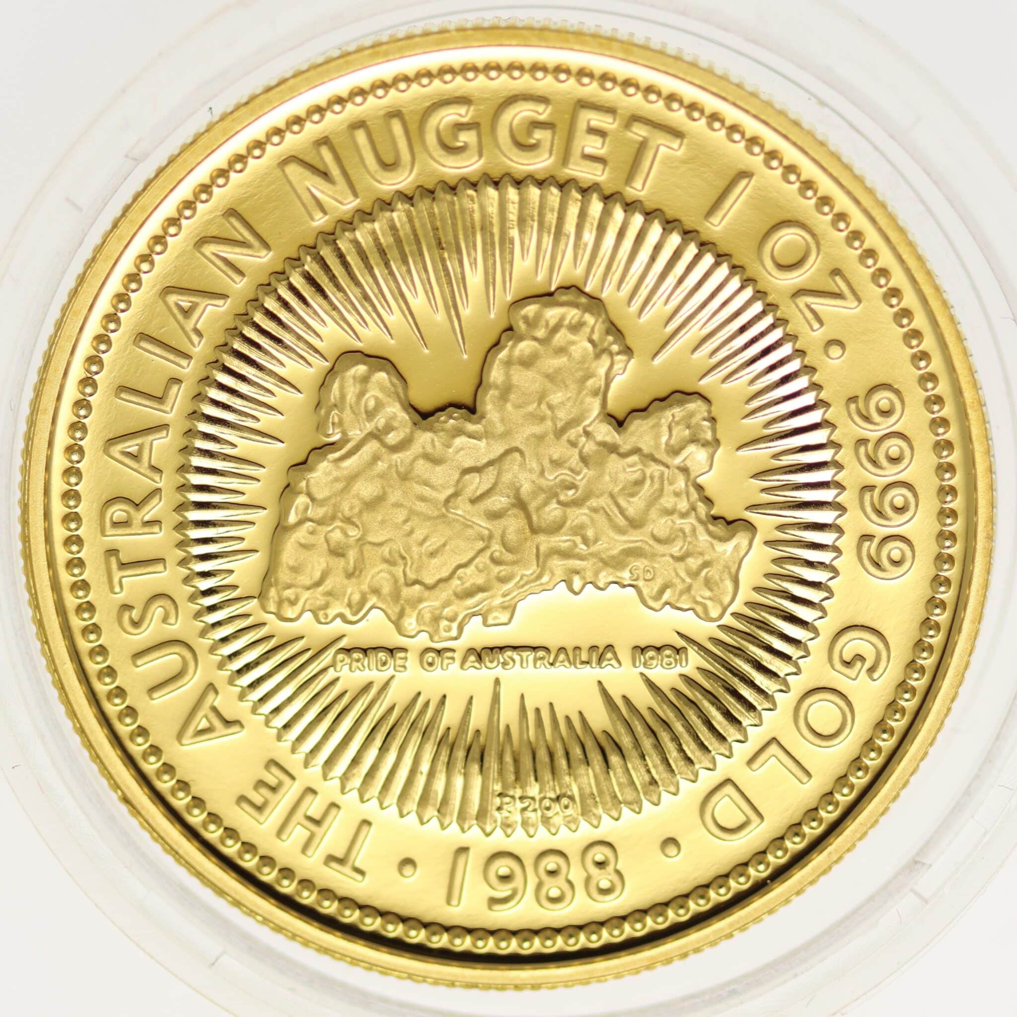Australien 100 Dollars 1988 Australian Nugget