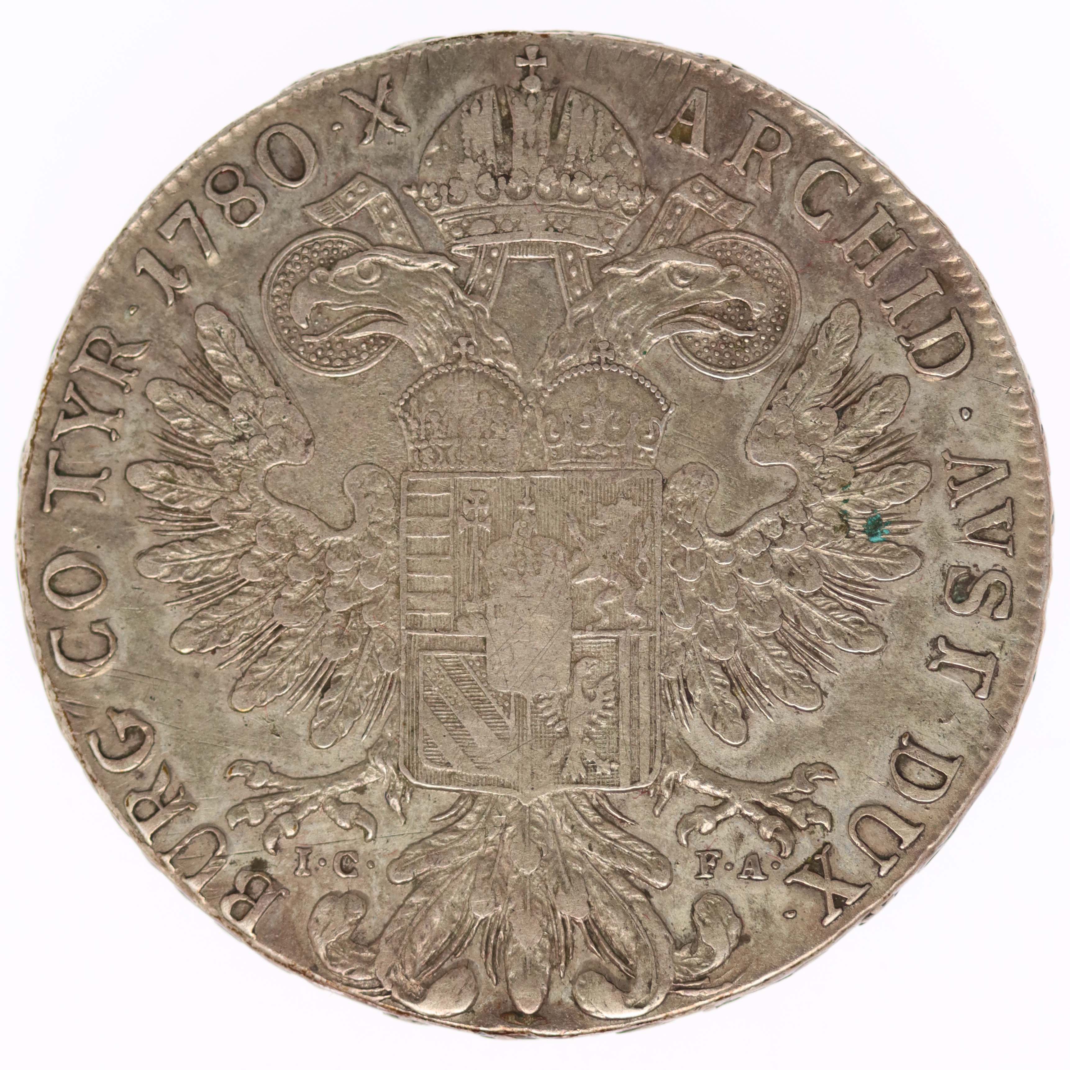 RDR Maria Theresia Taler 1780 I.C.-F.A.