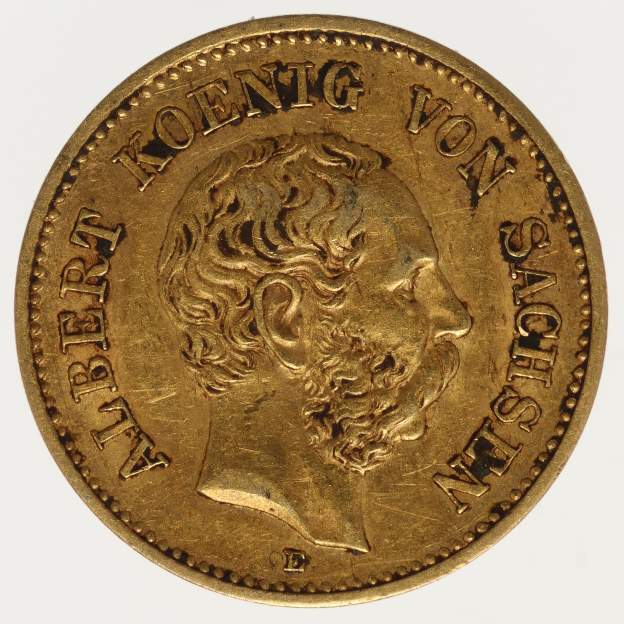 Sachsen Albert 5 Mark 1877