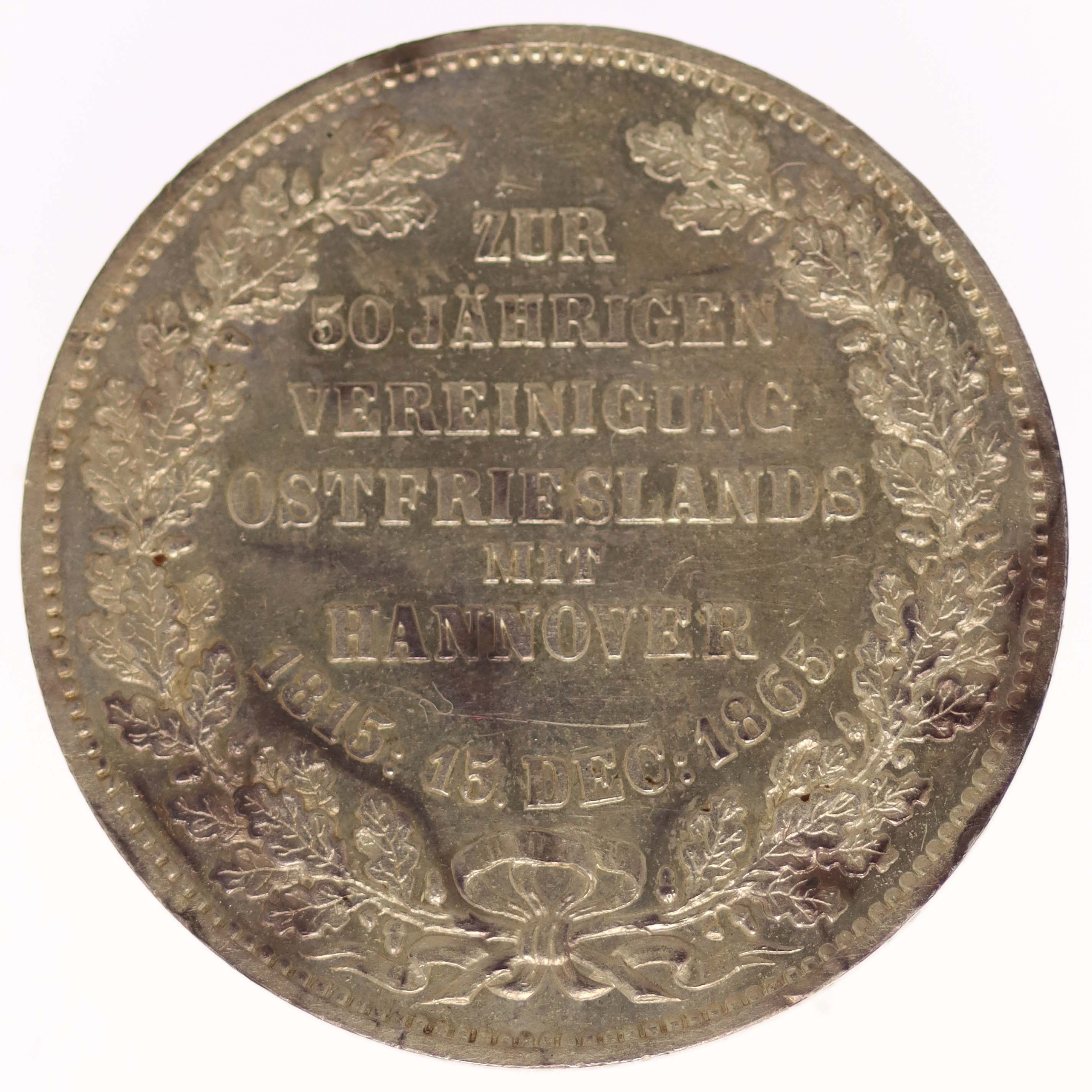 Hannover Georg V. Vereinstaler 1865