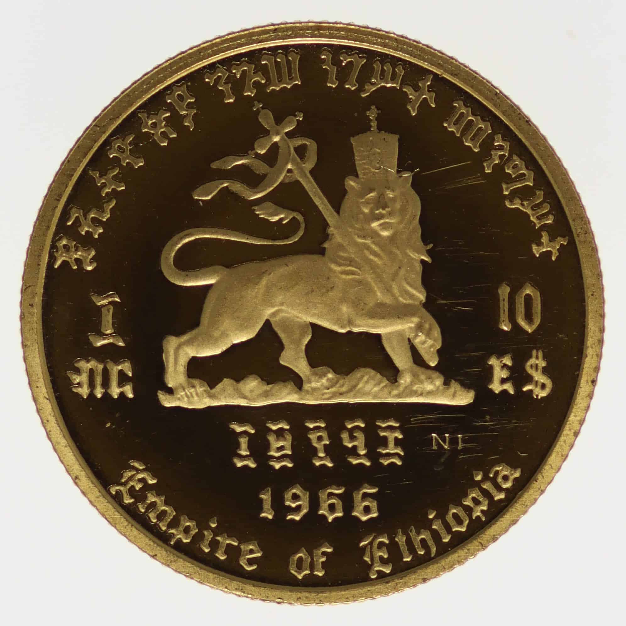 Äthiopien Haile Selassi 10 Dollars 1966