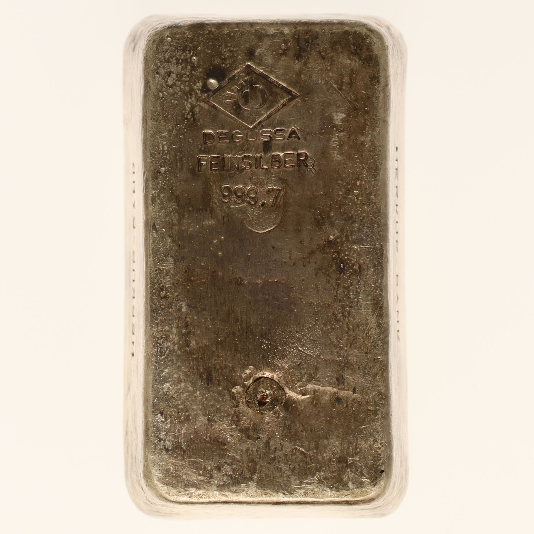 Silberbarren 1 Kilogramm Degussa für Merkur Bank München