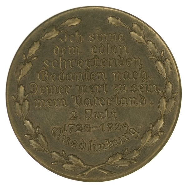 weimarer-republik-deutsche-silbermuenzen - Weimarer Republik Bronzemedaille 1924