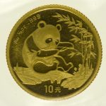 1/10 Unze Goldmünze China Panda 1994 10 Yuan 3,11 Gramm fein Gold RAR