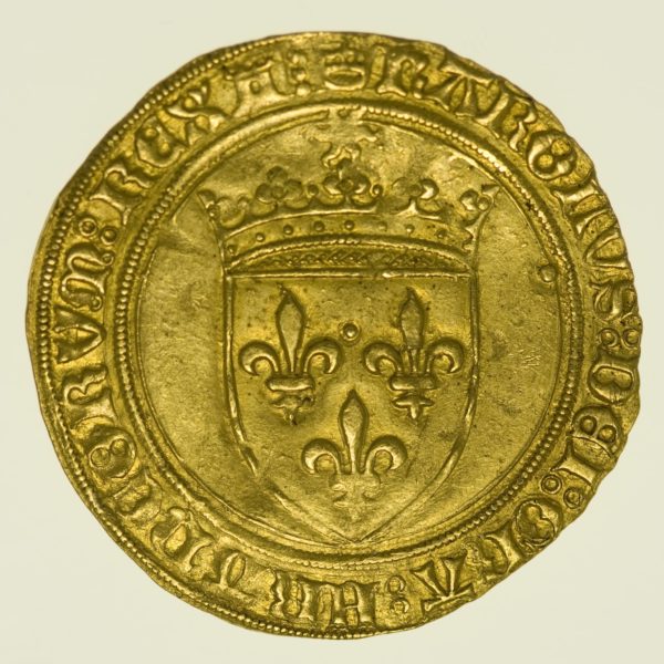 Frankreich Karl VIII. Ecu d'or au soleil o.J. Gold RAR