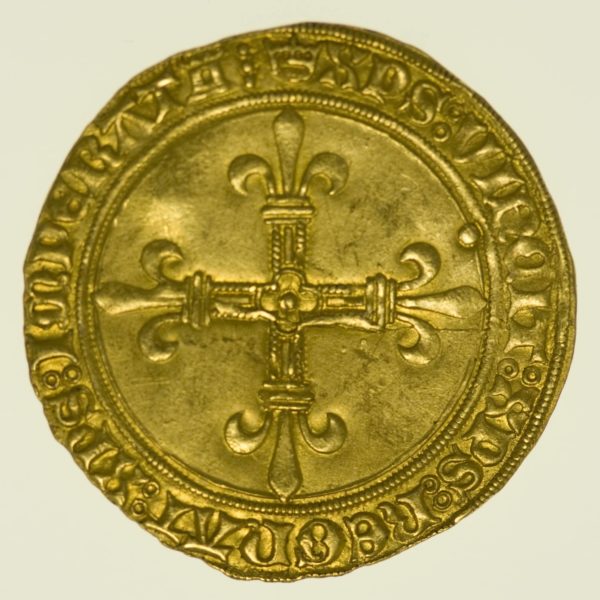 Frankreich Karl VIII. Ecu d'or au soleil o.J. Gold RAR