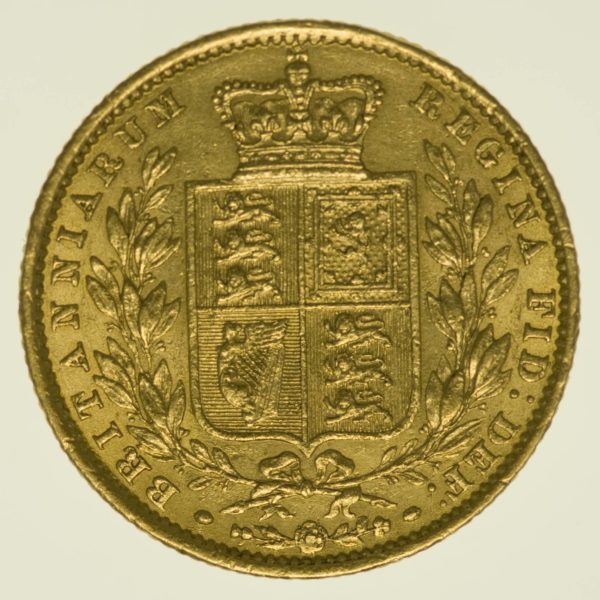Grossbritannien Victoria Sovereign 1861 Gold 7,32 Gramm fein RAR