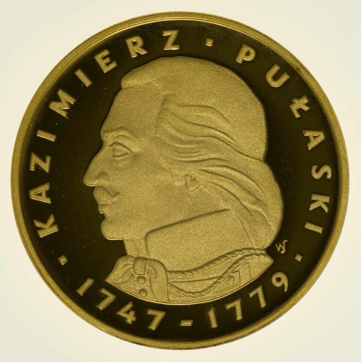 Polen Pulaski 500 Zloty 1976 PP Gold 26,96 Gramm fein RAR