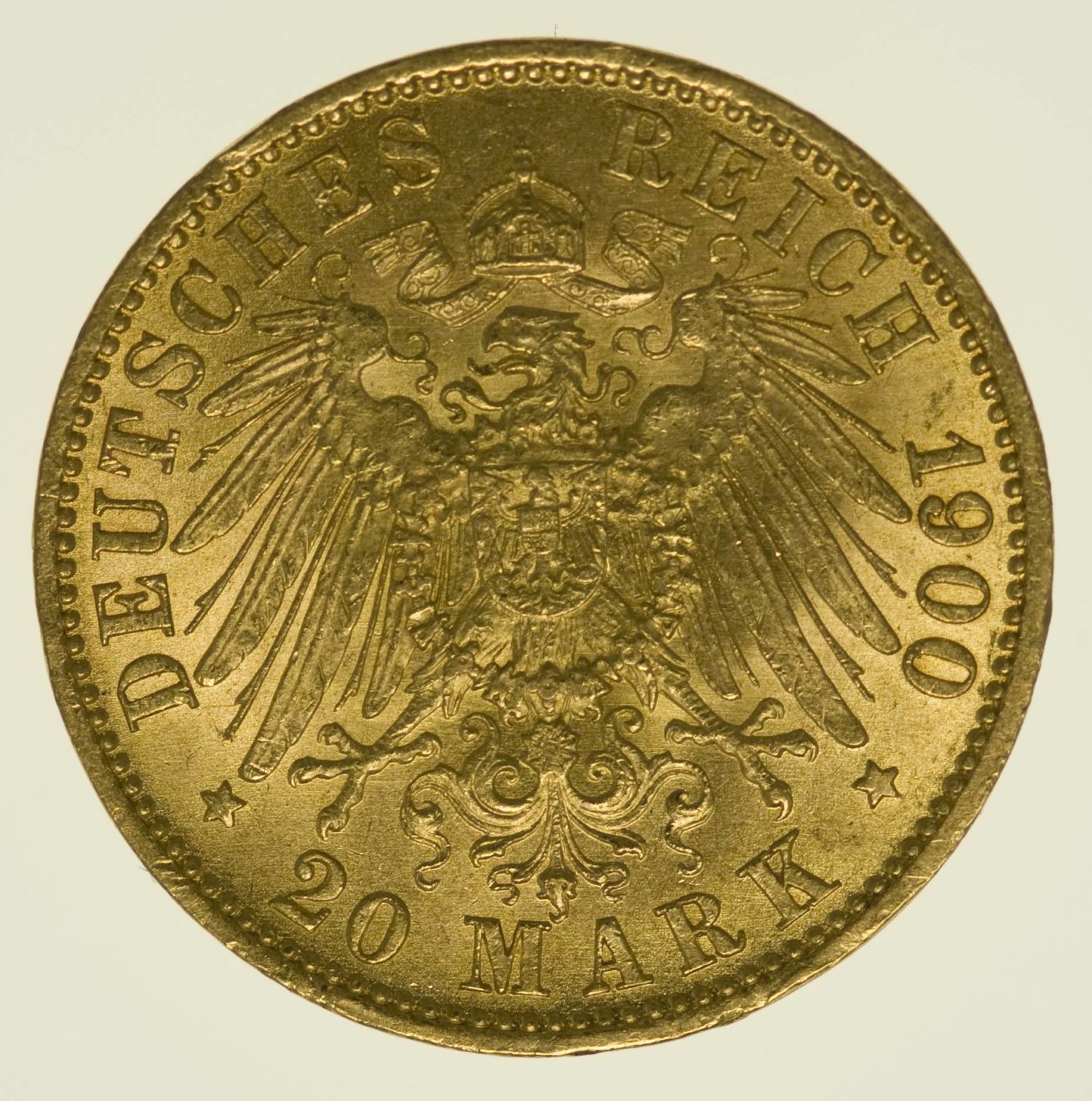 Preussen Wilhelm II. 20 Mark 1900 A Gold 7,16 Gramm fein RAR