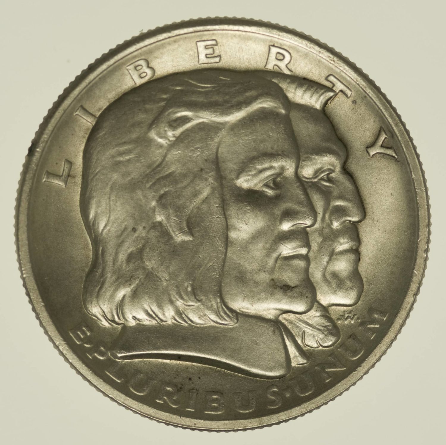 USA Silbermünze Half Dollar 1936 Long Island Silber 11,2 Gramm fein RAR