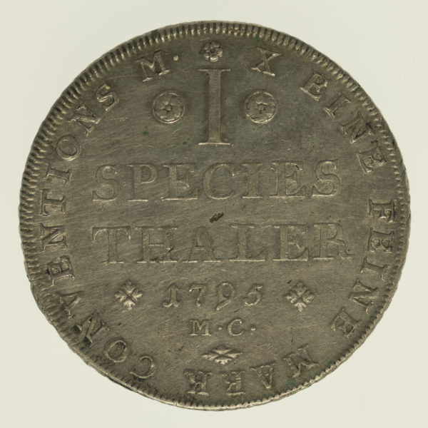 altdeutschland-deutsche-silbermuenzen - Braunschweig Wolfenbüttel Karl Wilhelm Ferdinand Taler 1795