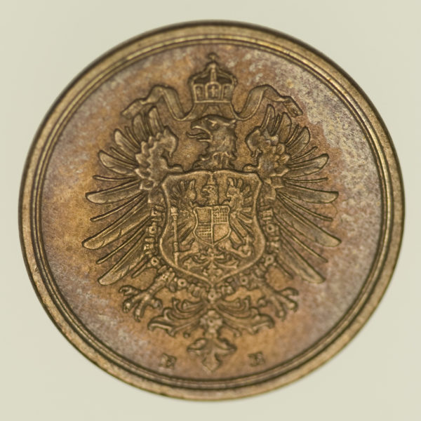 deutsches-kaiserreich-ab-1871-deutsche-silbermuenzen - 1 Pfennig 1889 E