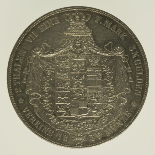 altdeutschland-deutsche-silbermuenzen - Preussen Friedrich Wilhelm III. Doppeltaler 1839