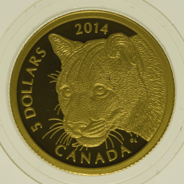 proaurum-kanada_elisabeth_5_dollars_2014_puma_cougar_3703_2