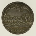 altdeutschland-deutsche-silbermuenzen - Memmingen Stadt Silberabschlag des Dukaten 1748