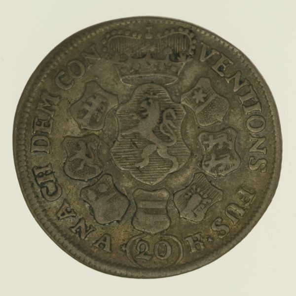 altdeutschland-deutsche-silbermuenzen - Hessen Darmstadt Ludwig VIII. 20 Kreuzer 1762